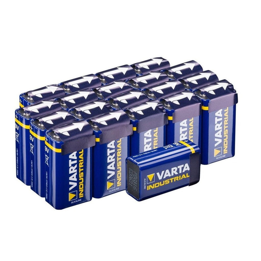 VARTA Batterie »Industrial 9 V«, (20 St.)
