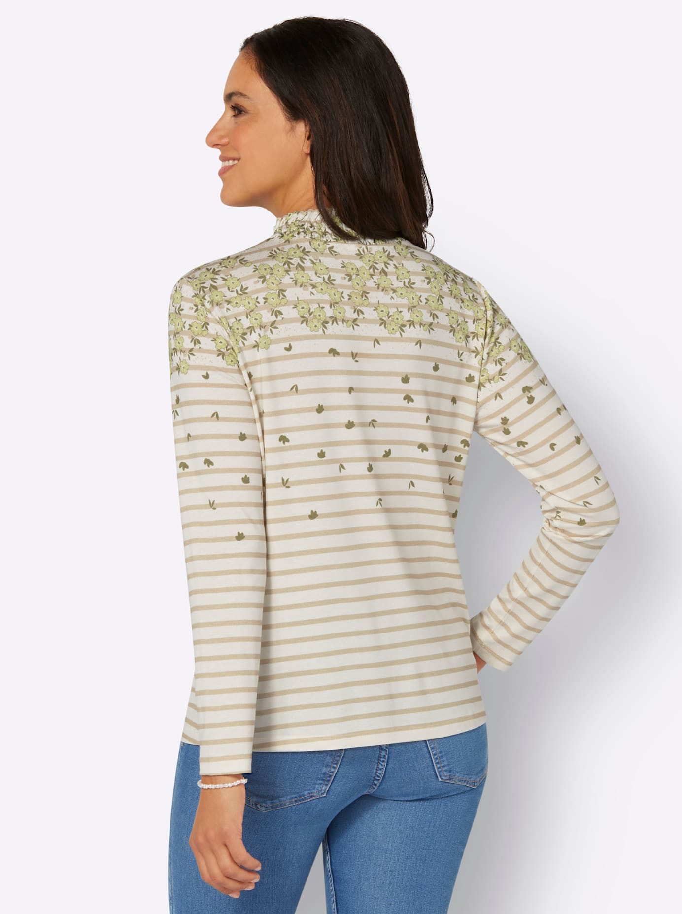 Inspirationen Stehkragenshirt »Druck-Shirt«, (1 tlg.)