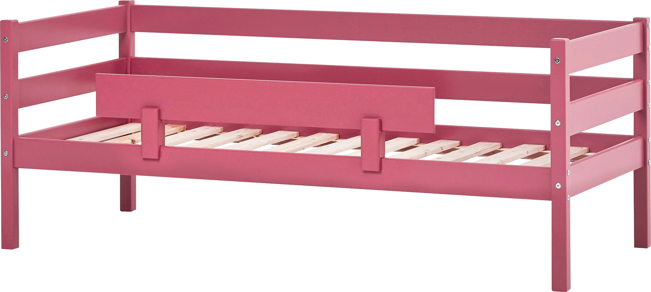 Hoppekids Einzelbett »ECO Comfort Kinderbett, Kiefer Massivholz, Jugendbett inkl. Rollrost« 70x160 cm, wahlweise in verschieden Farben/ Matratze/ Absturzsicherung