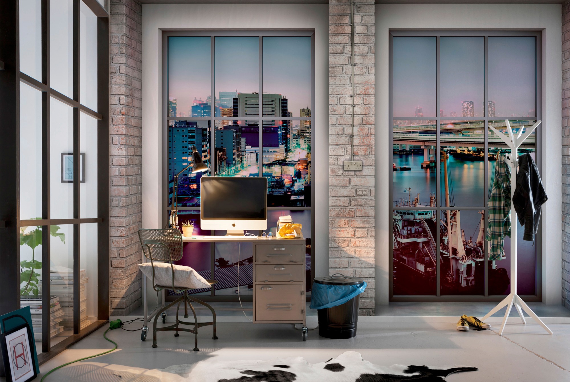 Komar Vliestapete »Vlies - Loft - Grösse 368 x 248 cm«, bedruckt, Wohnzimmer, Schlafzimmer