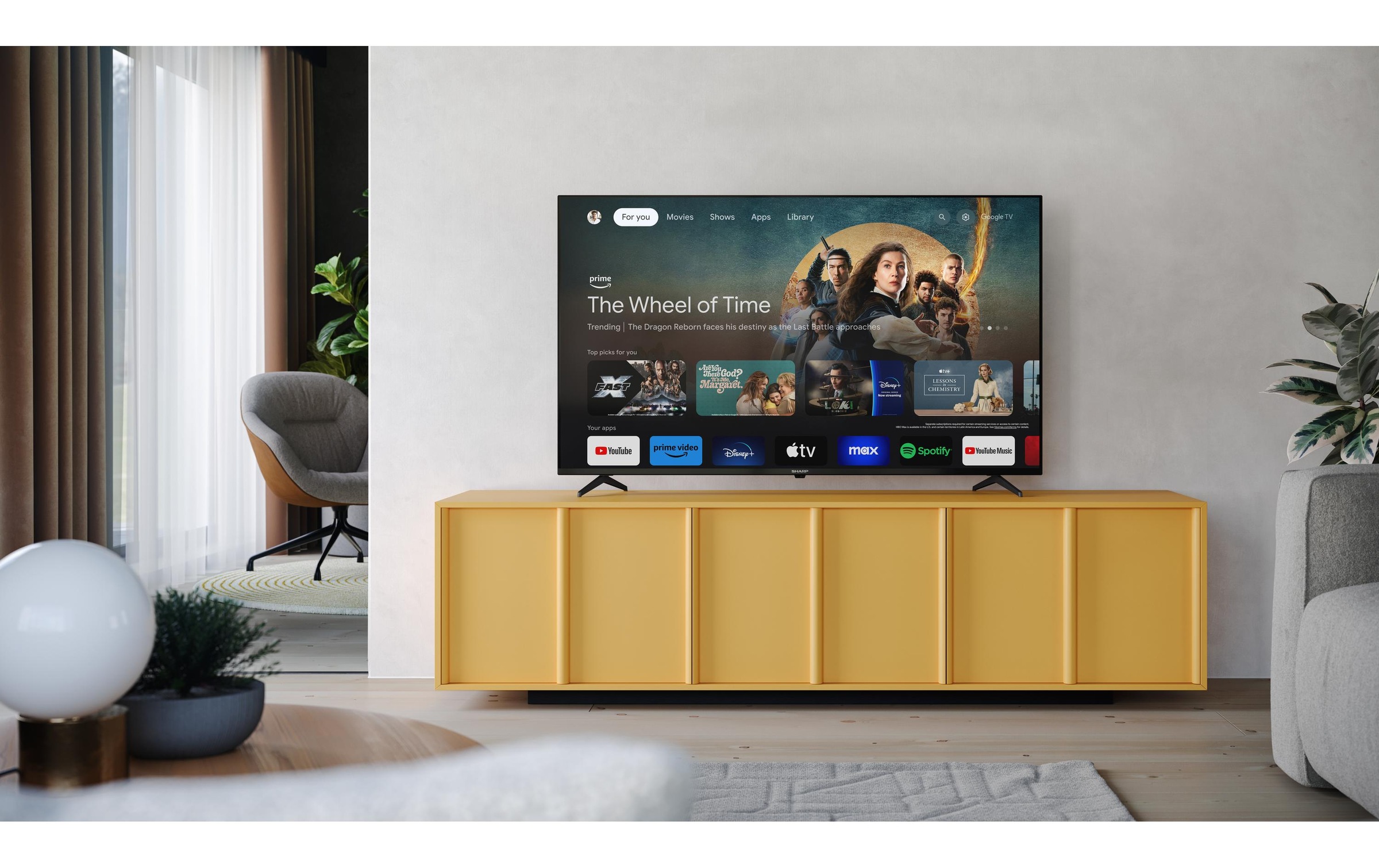 Sharp LED-Fernseher »50GL4260E«, 4K Ultra HD, Google TV