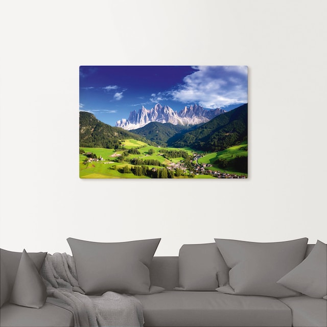 Artland Wandbild »Südtirol«, Berge & Alpenbilder, (1 St.), als Alubild,  Leinwandbild, Wandaufkleber oder Poster in versch. Grössen online kaufen |  Jelmoli-Versand