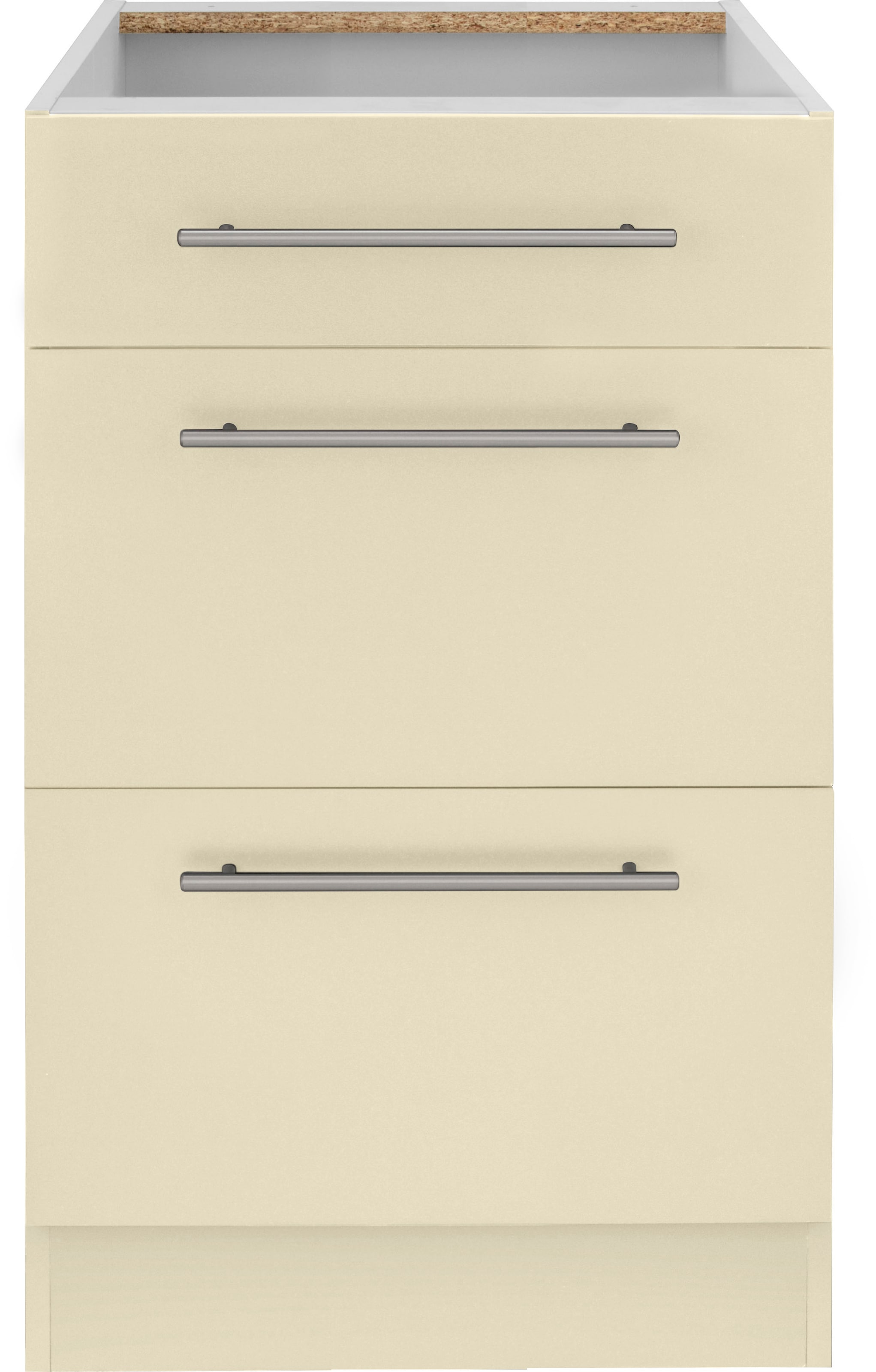❤ wiho Küchen Unterschrank »Unna«, 50 cm breit, mit 2 grossen Auszügen, ohne  Arbeitsplatte kaufen im Jelmoli-Online Shop