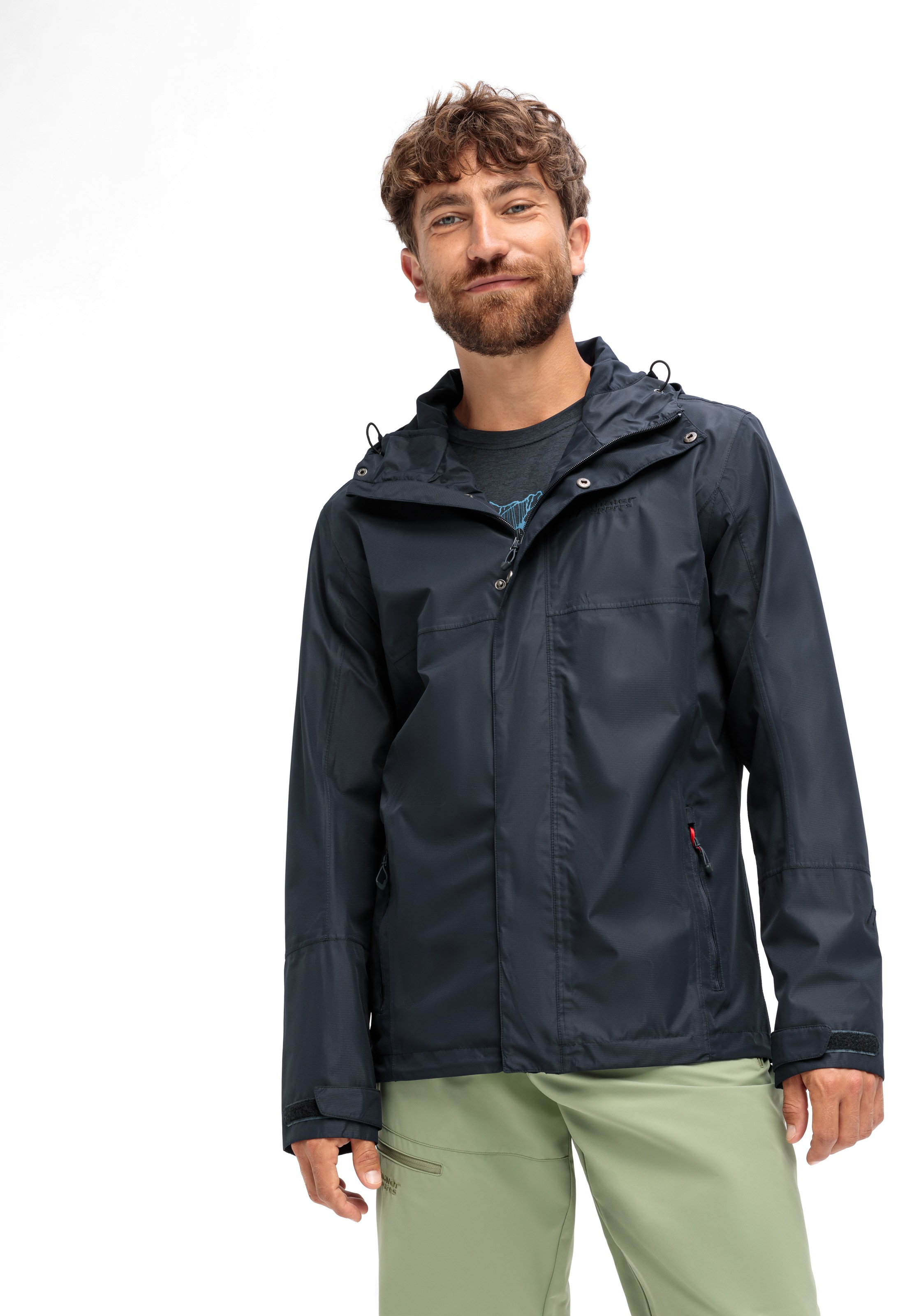 Maier Sports Outdoorjacke »Abbenstein M«, Herren Jacke wasserdicht, Funktionsjacke 2 Taschen aussen + Innentasche