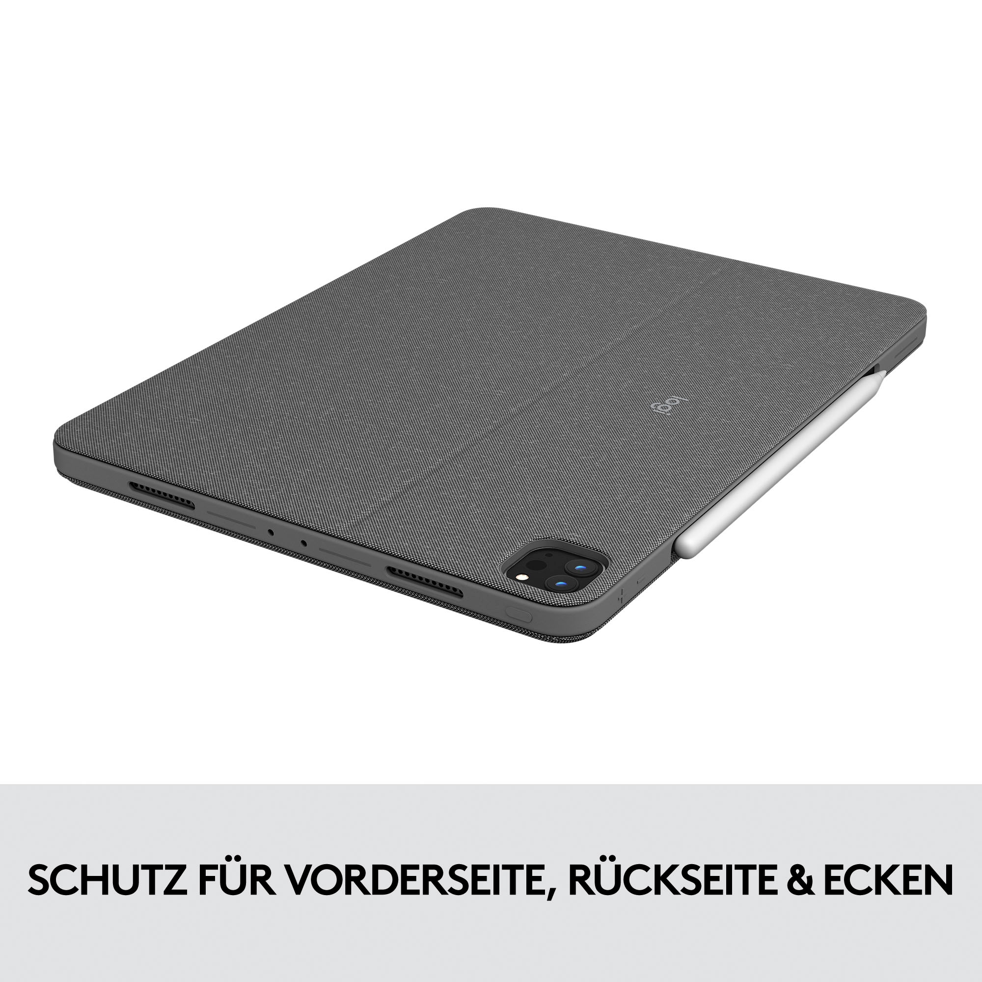 Logitech iPad-Tastatur »Combo Touch iPad Pro 11 Zoll«, (ausklappbare Füsse-Multimedia-Tasten)