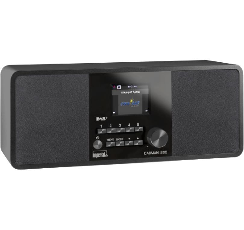 Internet-Radio »Dabman i200 Schwarz«, (WLAN Digitalradio (DAB+)-Internetradio-FM-Tuner)