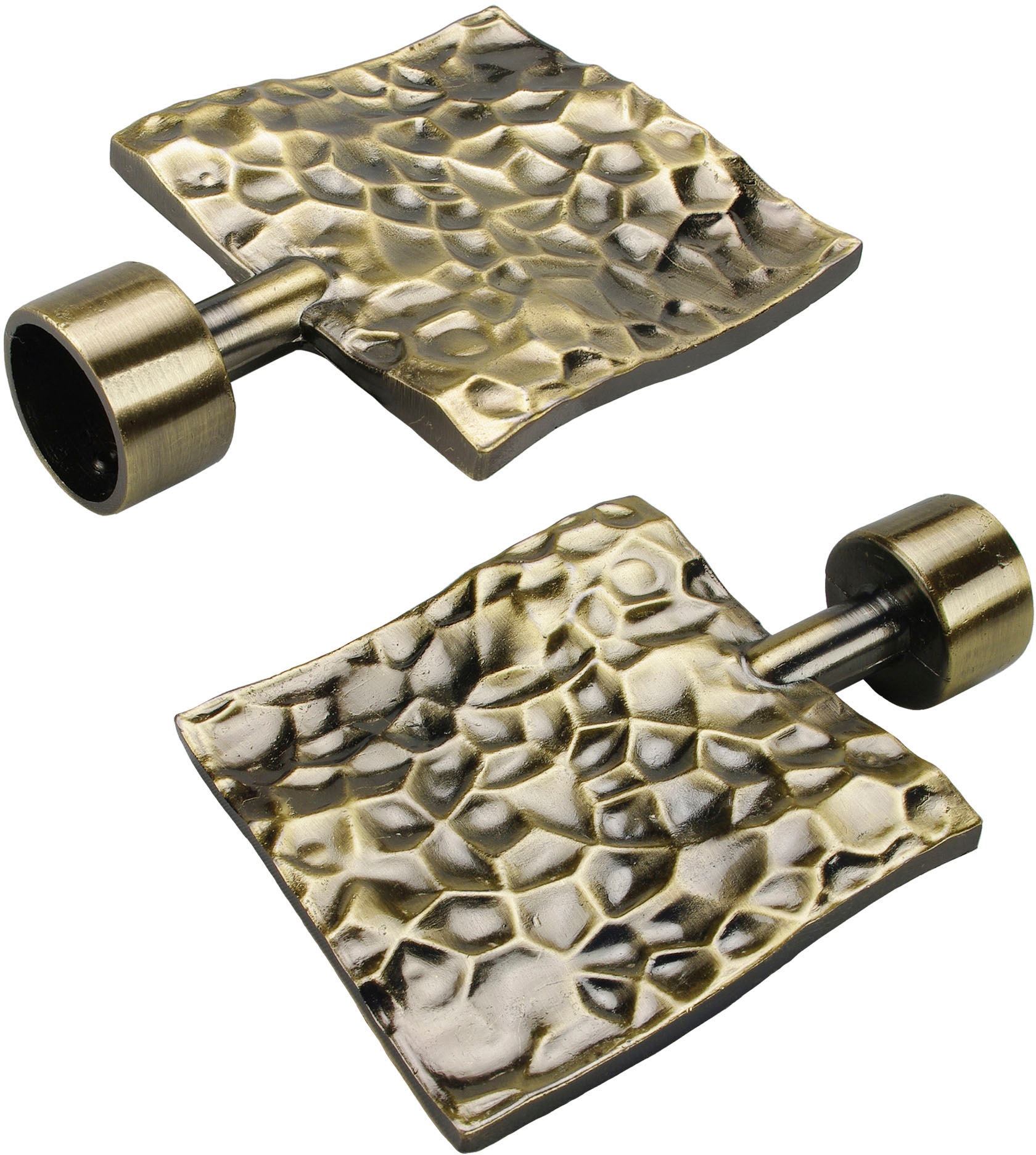 Liedeco Gardinenstange »Stilgarnitur 20 mm Blues Johnny«, 2 läufig-läufig, Fixmass, Gardinenstange Komplett