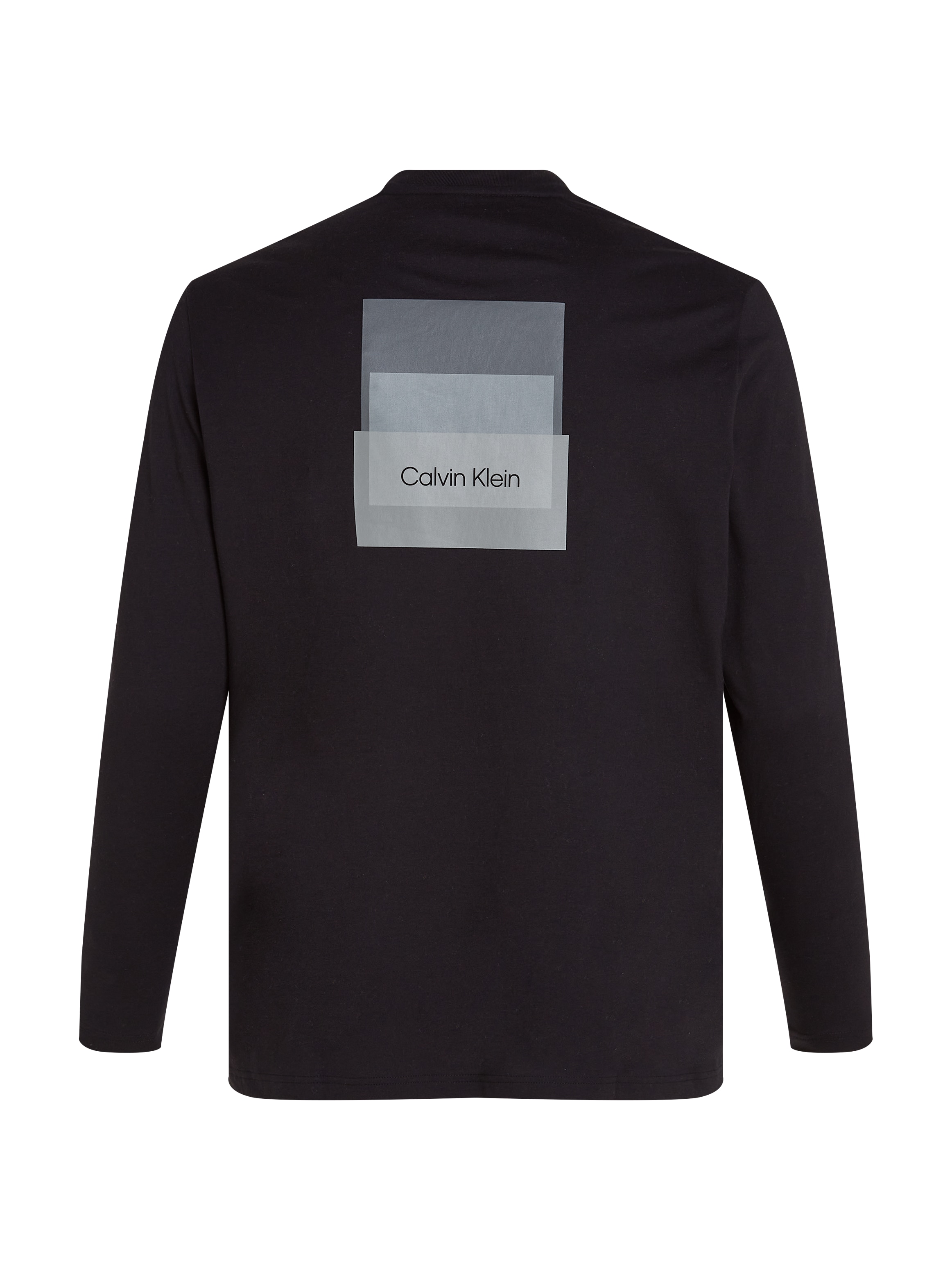 Calvin Klein Big&Tall Rundhalsshirt »BT_STACK COLOR BLOCK LS T-SHIRT«, in Grossen Grössen mit Logoprint