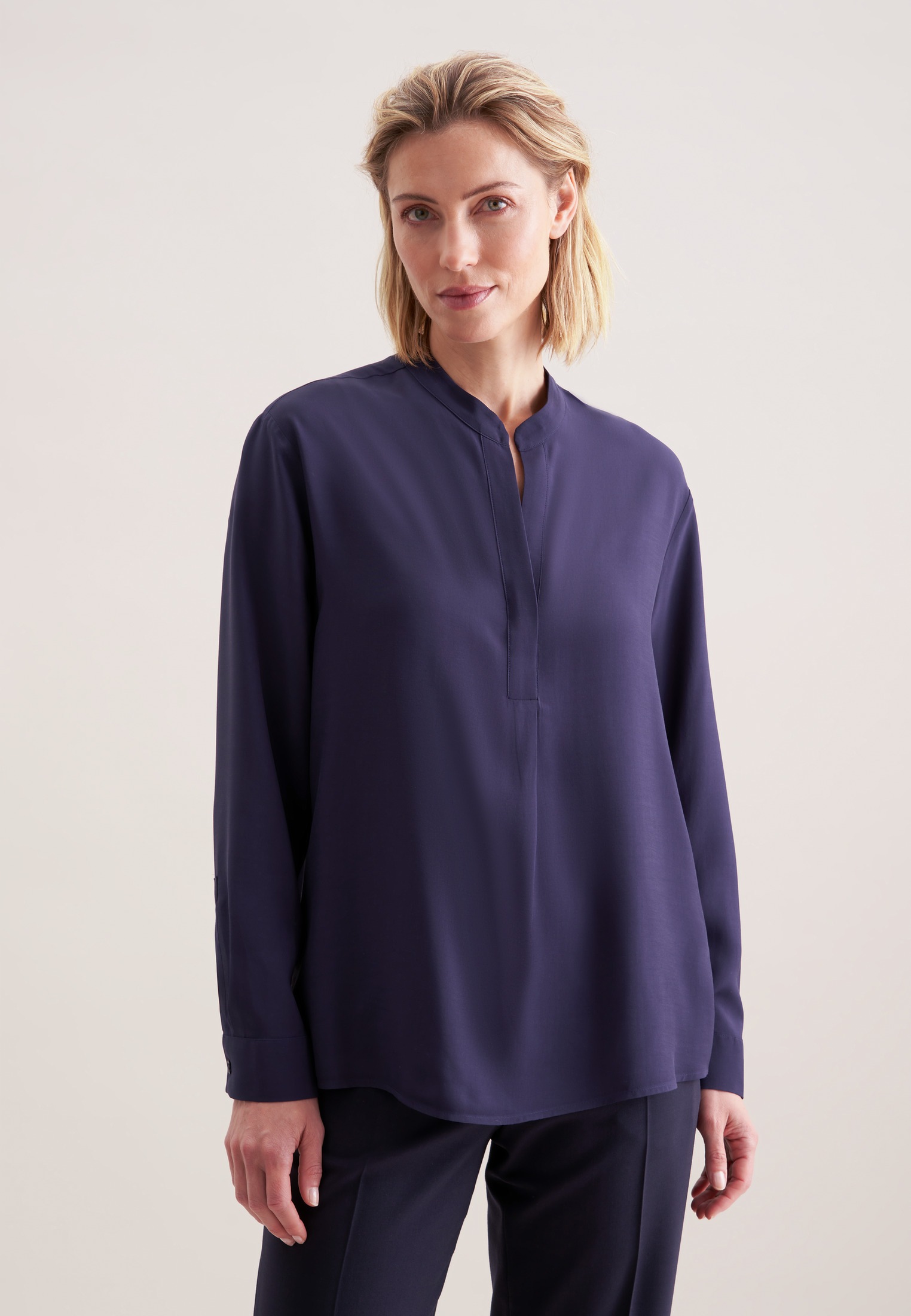 seidensticker Klassische Bluse »Schwarze Rose« 1/1 Uni