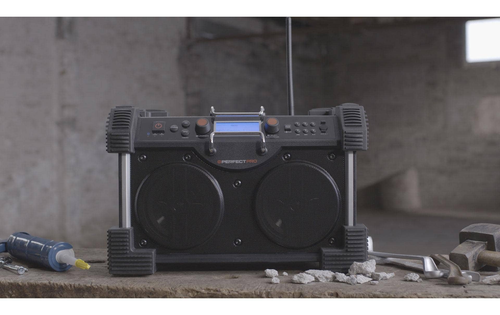 PerfectPro Digitalradio (DAB+) »ROCKHART«, Display, Equalizer, Senderspeicher