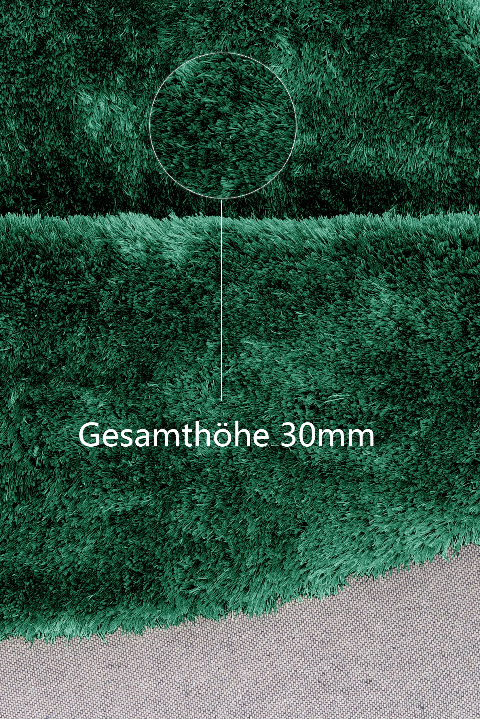 Bruno Banani Hochflor-Bettumrandung »Dana Teppich, Kundenliebling«, (3 tlg.), unifarben, Mikrofaser, pflegeleicht, Bettvorleger, Schlafzimmer