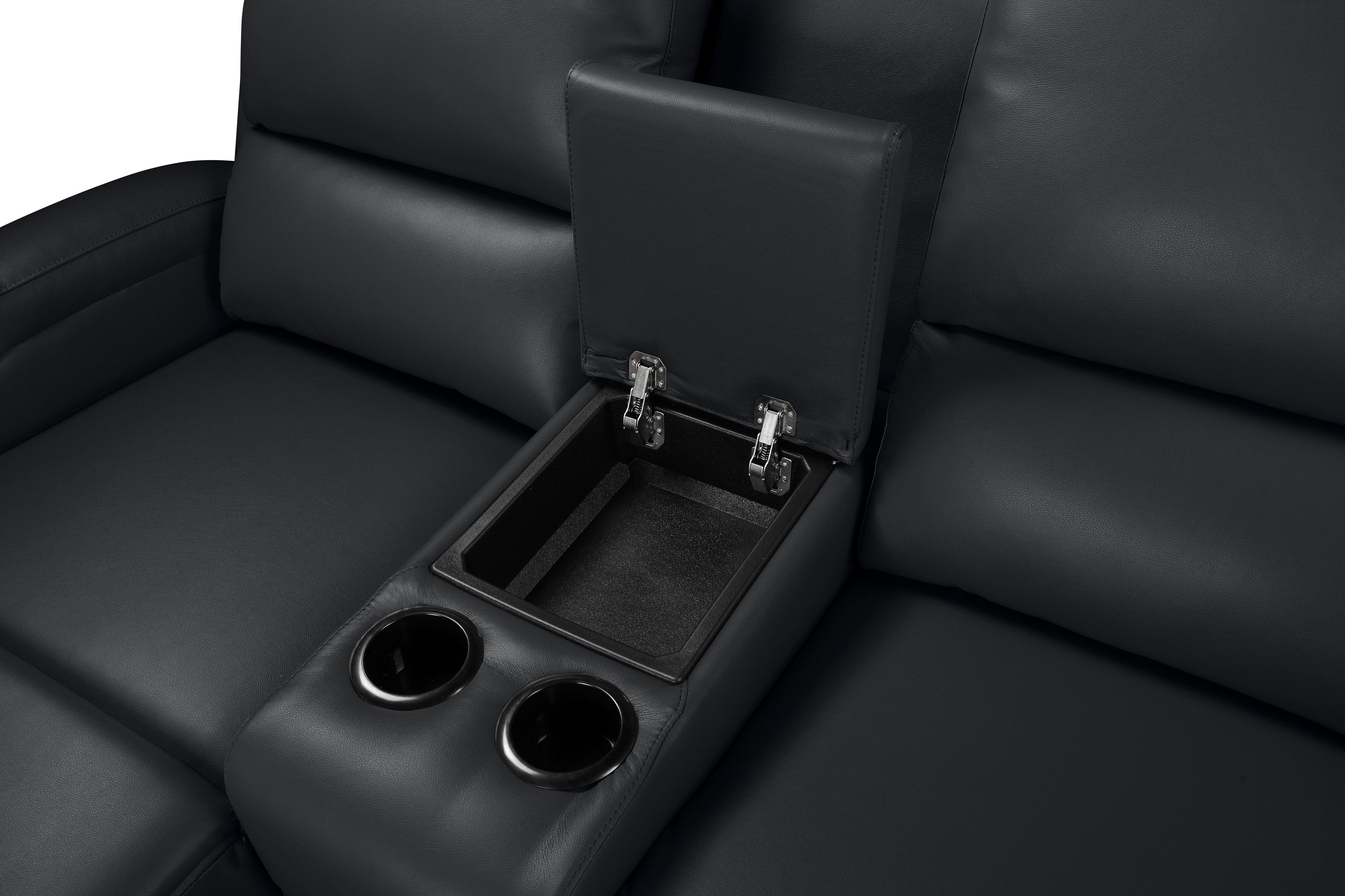 Home affaire Ecksofa »NAPORI Multimediasofa, 3er Kinosessel XXL, L-Form, 3 Bezugsstoffe«, Kinosofa mit Relaxfunktion, Getränkehalter, Staufach und Staukasten