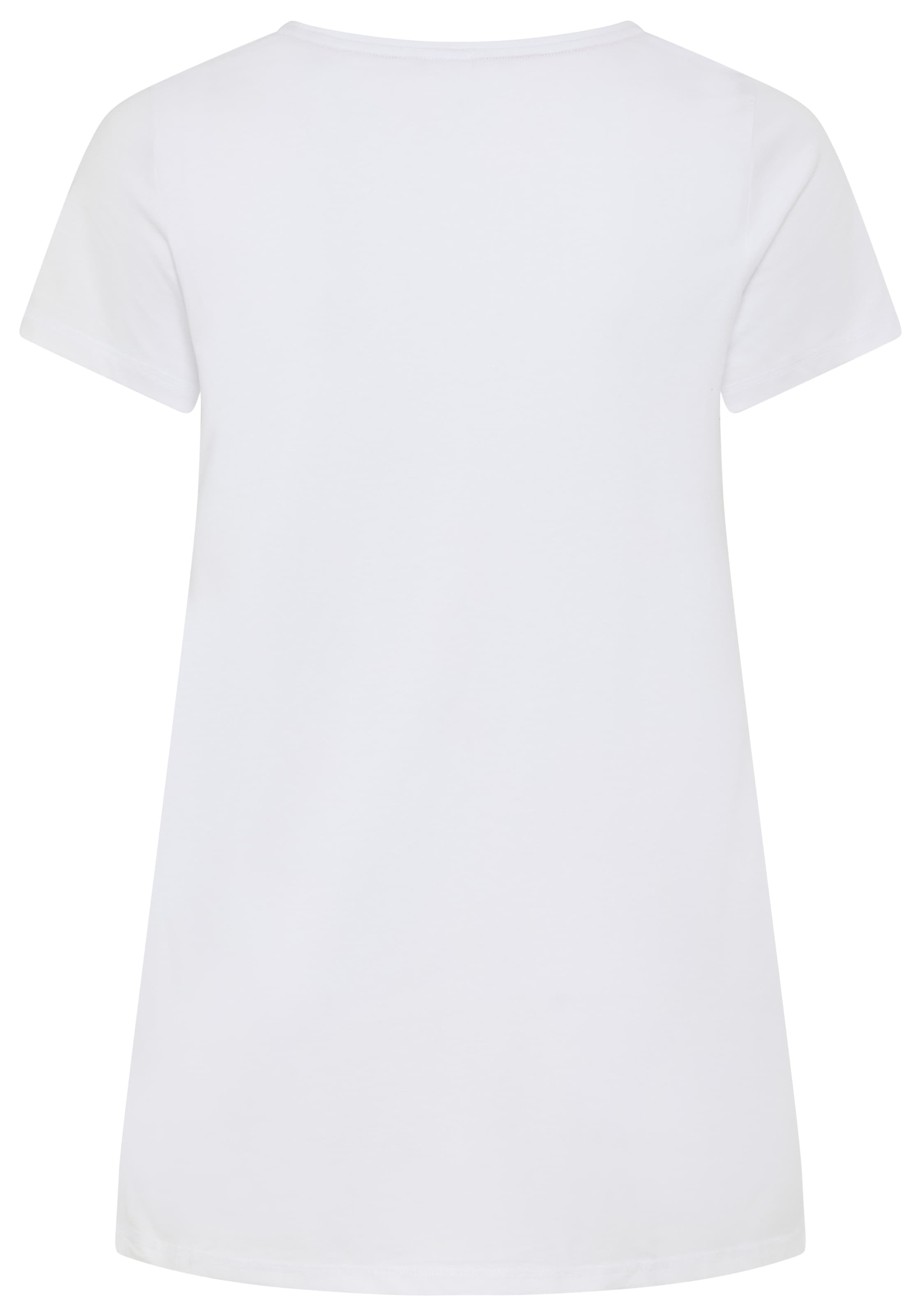 KangaROOS Longshirt, (Packung, 2 tlg., 2er-Pack), Kurzarm, figurumschmeichelnde Passform, grosse Grössen