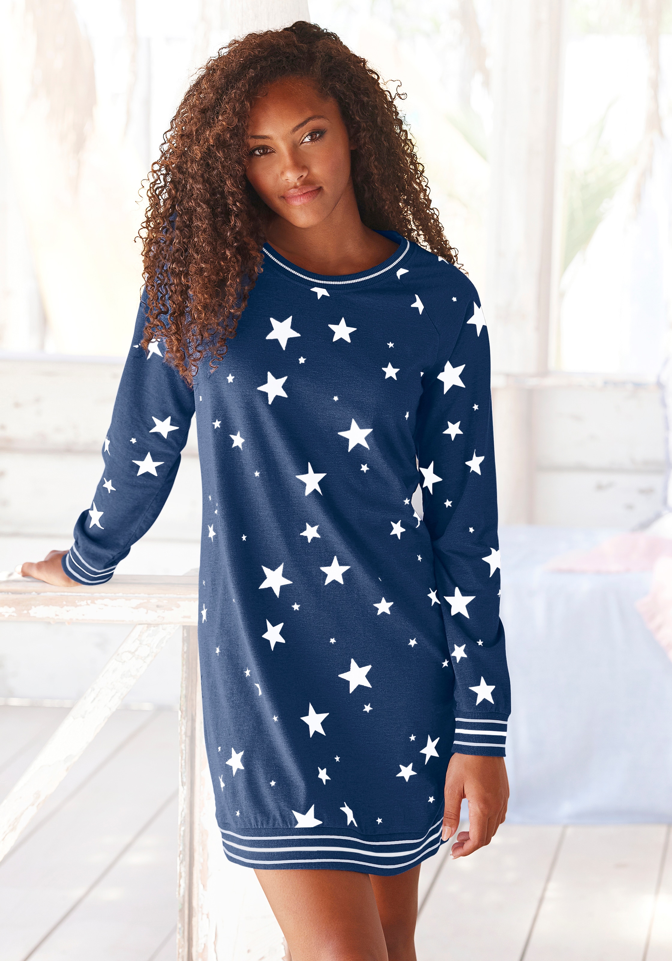 kaufen mit bei Sternedruck angesagtem Vivance Dreams Schweiz Jelmoli-Versand online Sleepshirt,