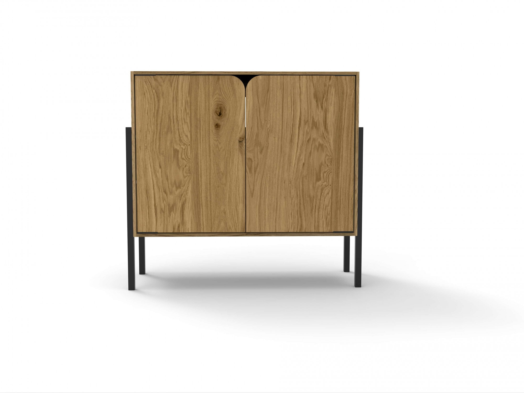 Sideboard »Finton«, Kommode mit 2 Türen, Korpuss aus massiver Eiche