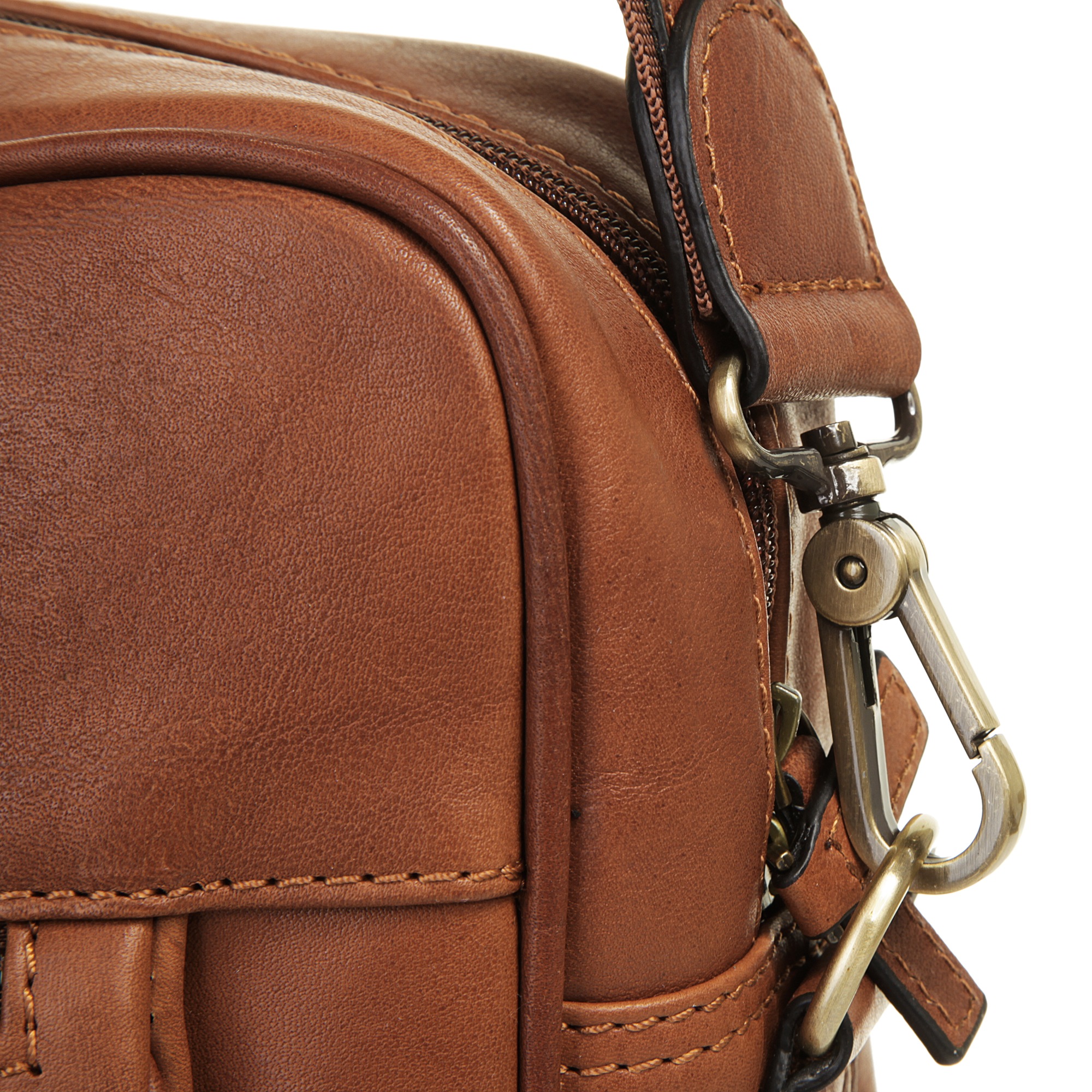 Piké Aktentasche, echt Leder, Made in Italy