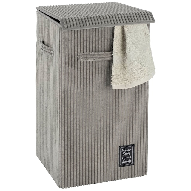 WENKO Wäschekorb »Cora Grau«, mit klappdeckel und Griffen, grau zu  günstigen Preisen kaufen | Jelmoli-Versand