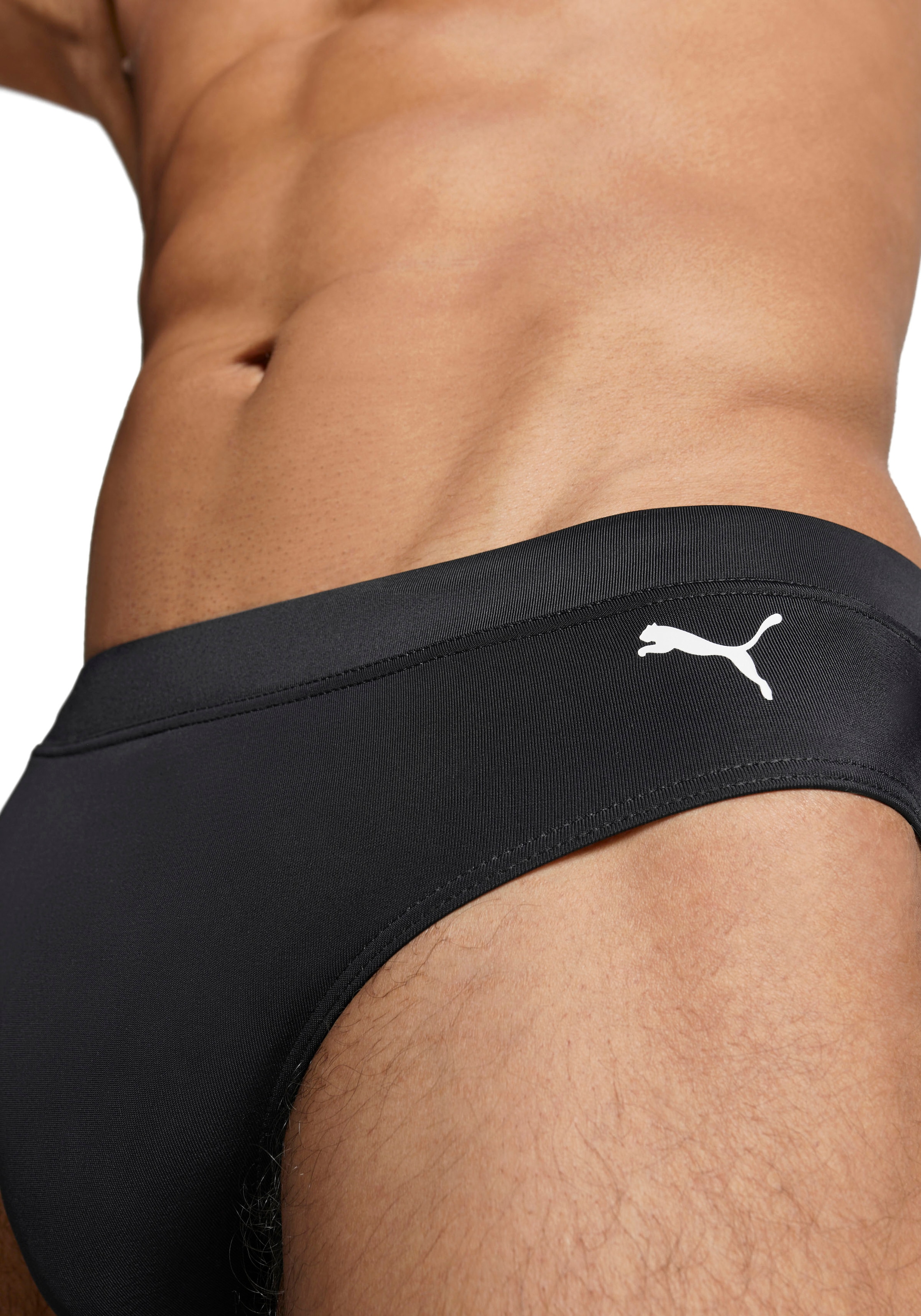 PUMA Badehose, mit seitlichem Logoprint