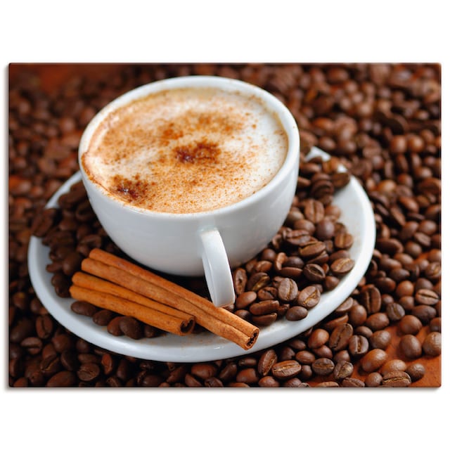 Artland Wandbild »Cappuccino - Kaffee«, Getränke, (1 St.), als Alubild,  Leinwandbild, Wandaufkleber oder Poster in versch. Grössen online shoppen |  Jelmoli-Versand