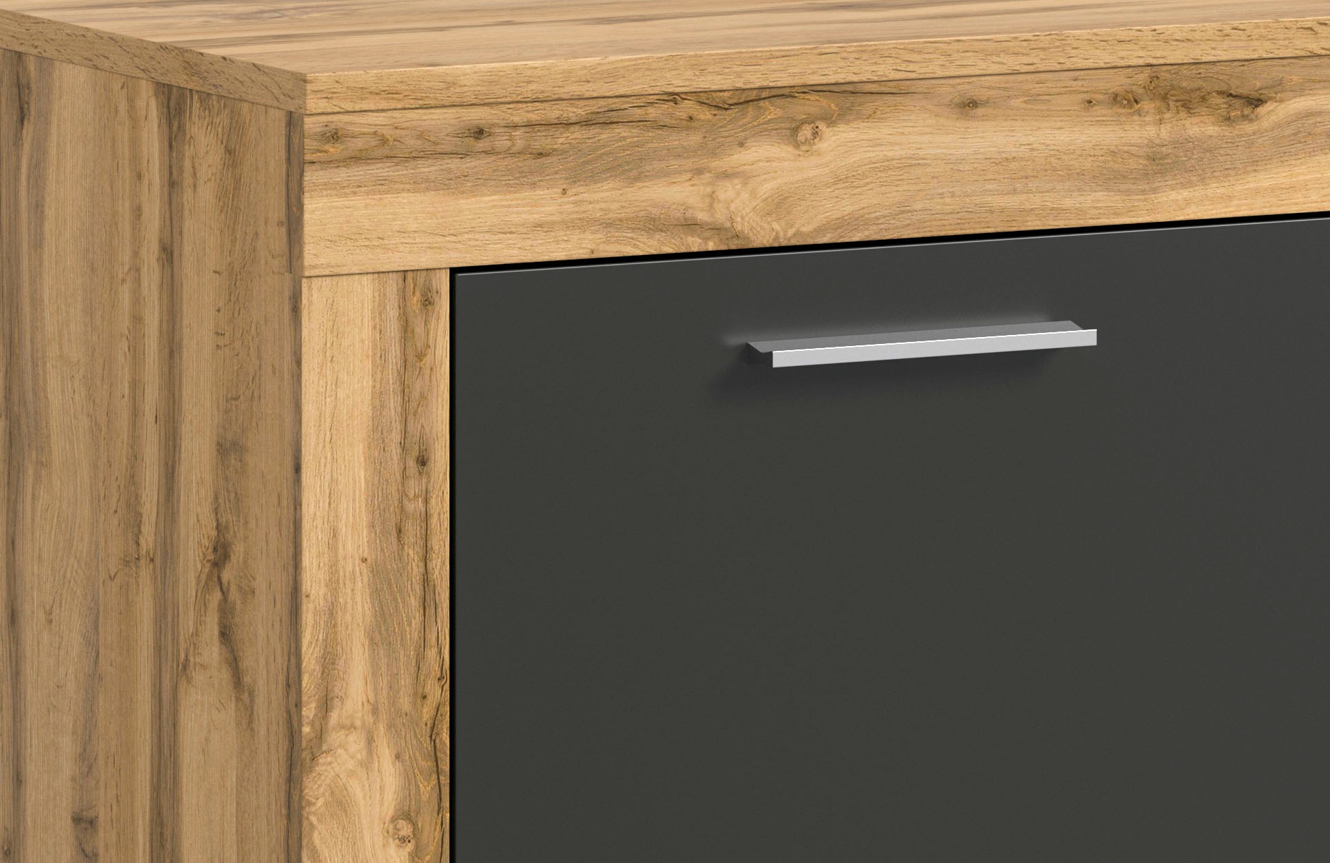 INOSIGN Wohnwand »Aosta, Breite 255cm, bestehend aus Highboard, Lowboard, Wandboard«, (3 St.), Wohnwand, Kombination, Anbauwand, Möbel Set, Schrankwand, Möbel Kombi