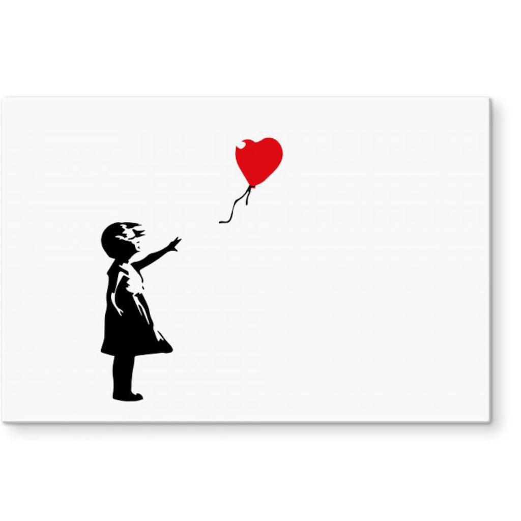 Wall-Art Küchenrückwand »Banksy Girl with the red ballon«, (1 tlg.)