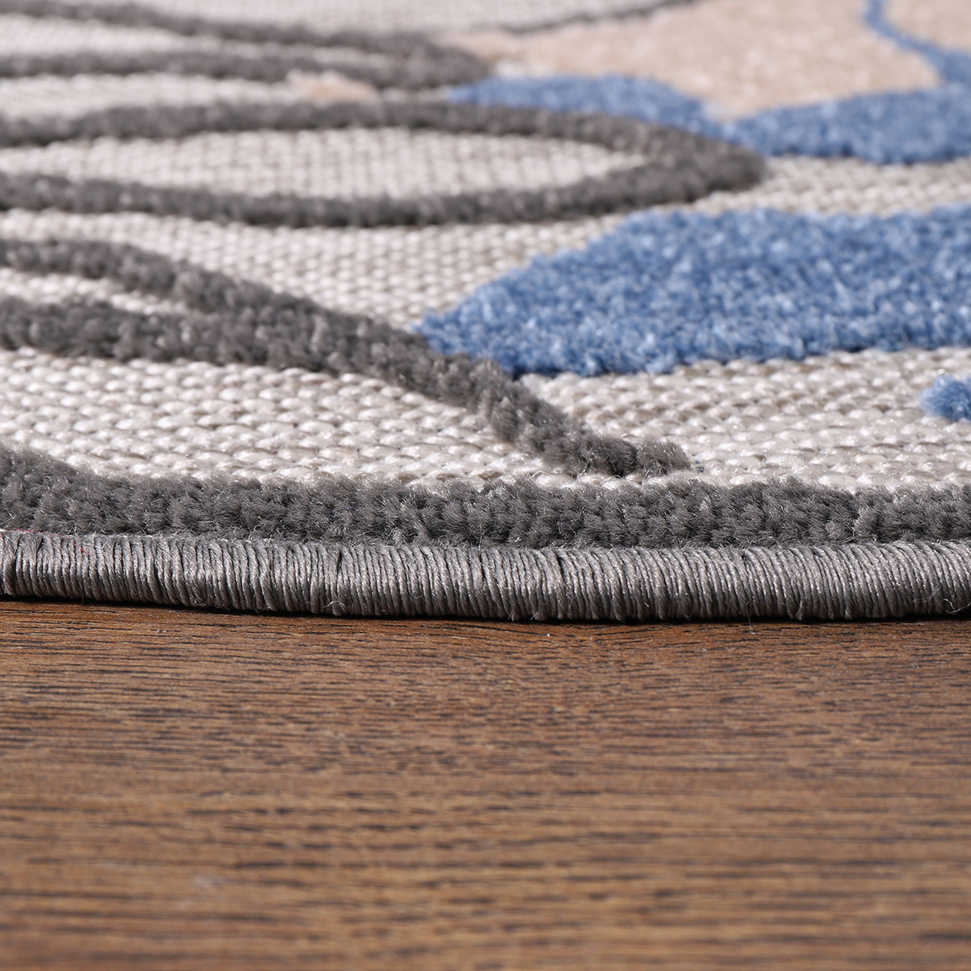 Sanat Teppich »Floral 2 Outdoor«, rund, 6 mm Höhe, In- und Outdoor geeignet, florales Design, Balkon, Terasse