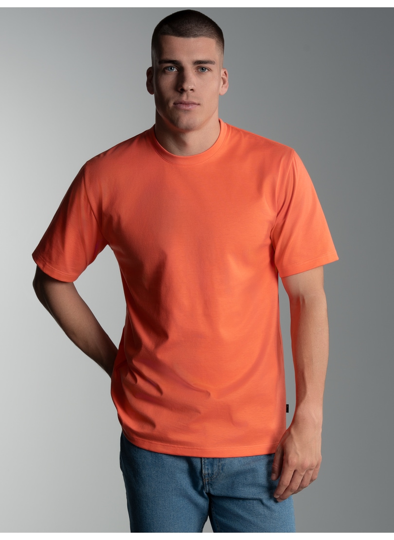 Trigema T-Shirt »TRIGEMA T-Shirt DELUXE Baumwolle«, (1 tlg.)