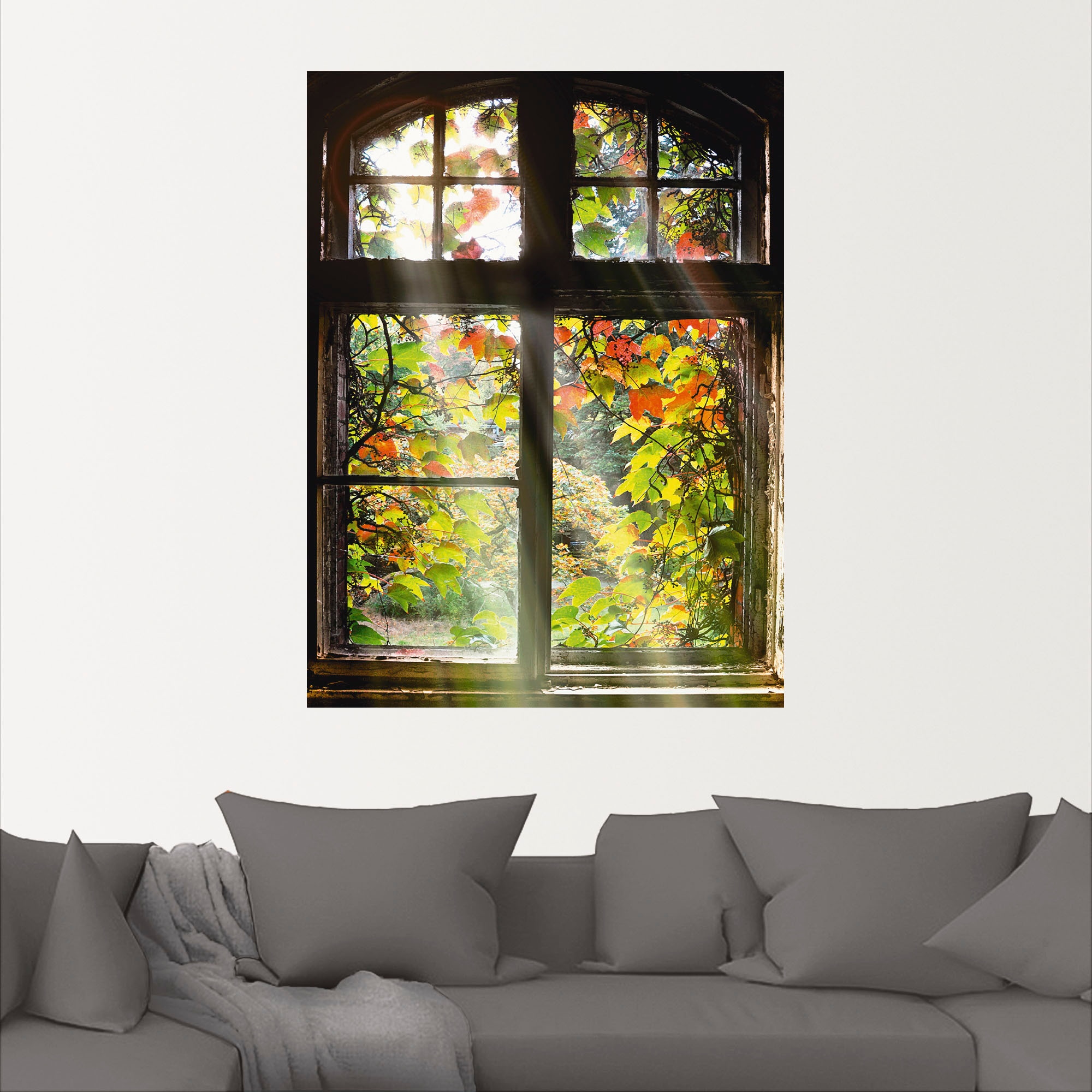 Artland Wandbild »Altbau«, Fenster & Türen, (1 St.), als Alubild, Outdoorbild, Leinwandbild, Poster, Wandaufkleber
