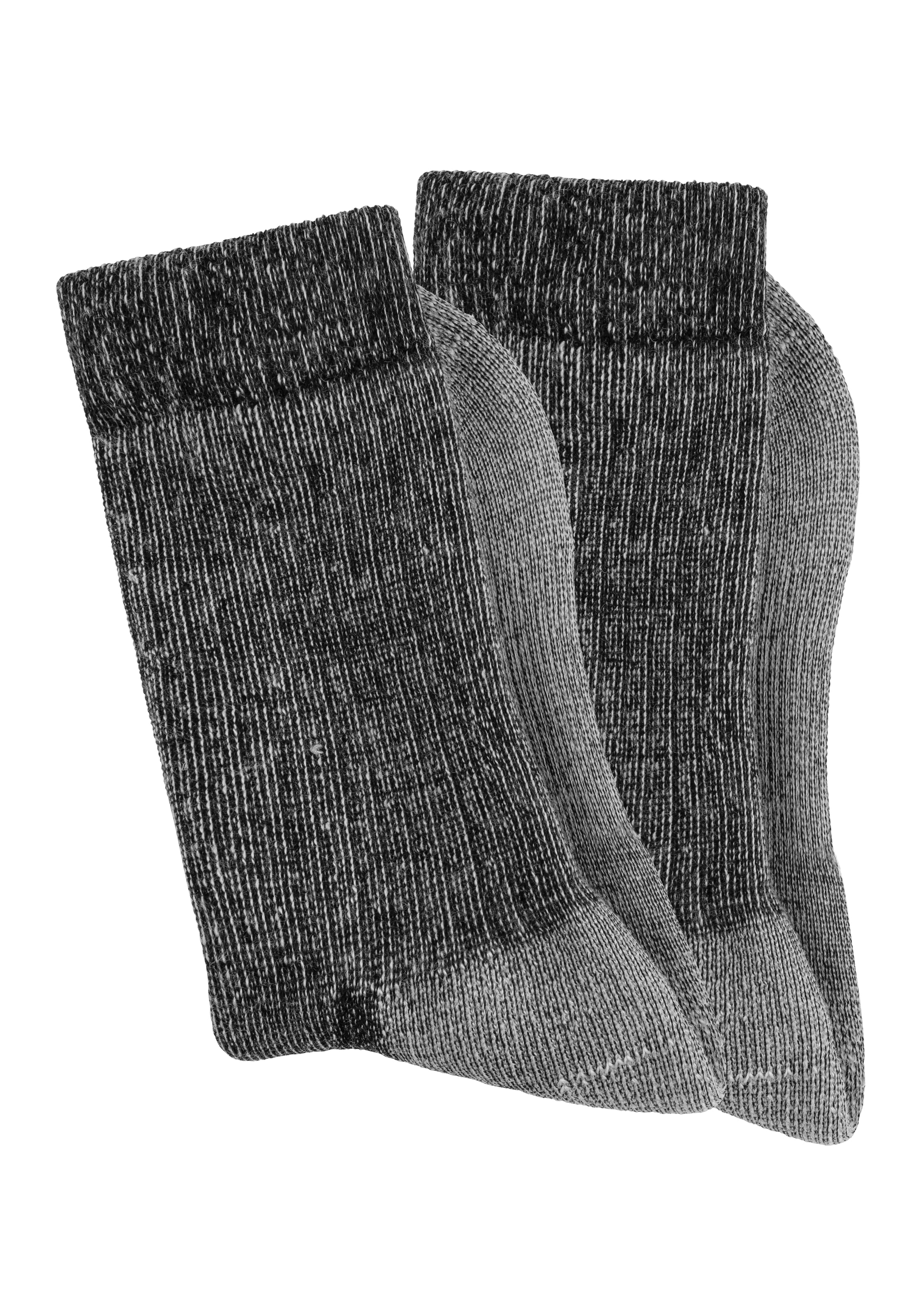 Bench. Wandersocken, (2 Paar), Wollsocken aus flauschigem Material mit 65% Wolle