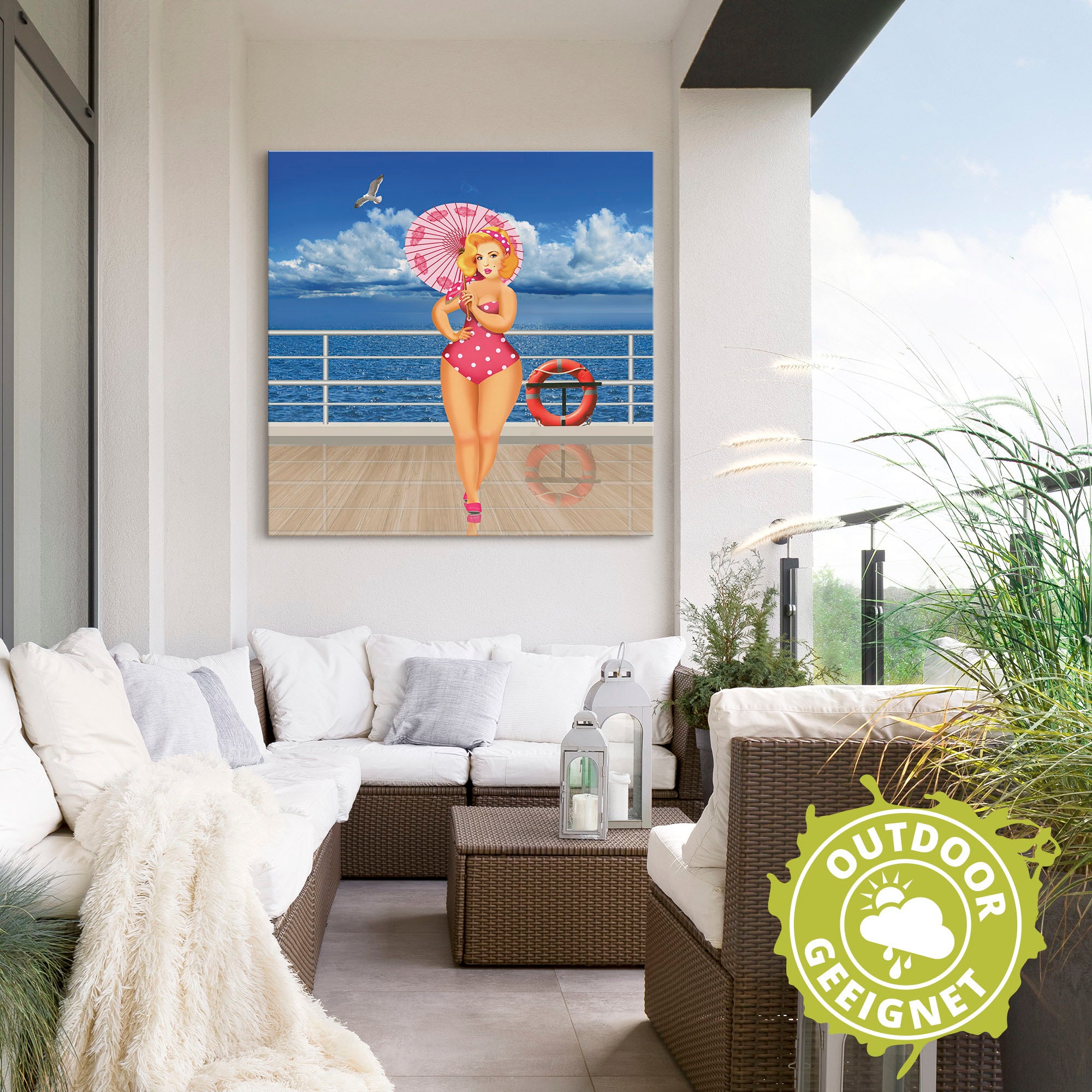 Artland Wandbild »Pin-Up Girl«, Bilder von Frauen, (1 St.), als Alubild, Outdoorbild in verschied. Grössen
