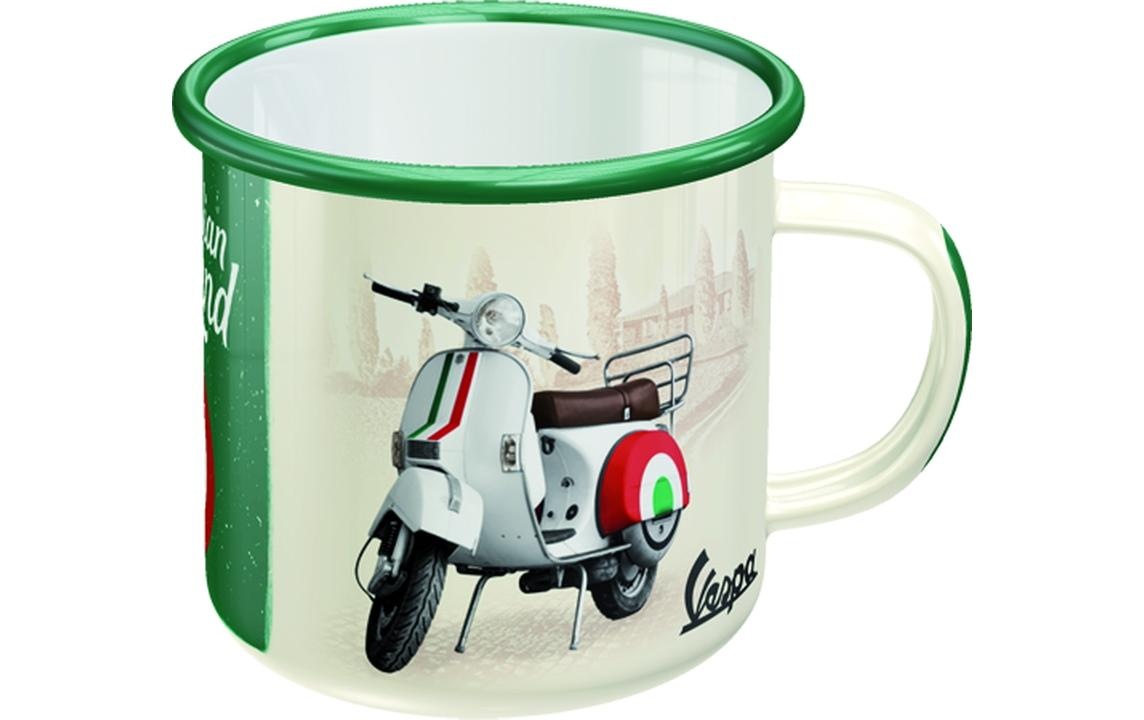 Tasse »Nostalgic Art Vespa 360 ml, 1 Stück, Gelb/Grün«, (1 tlg.)