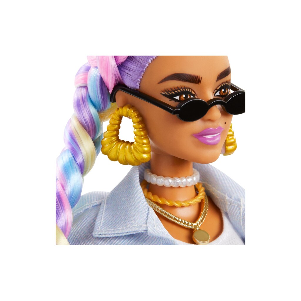 Barbie Spielfigur »Extra mit geflochtenem Regenbogen-Zopf«