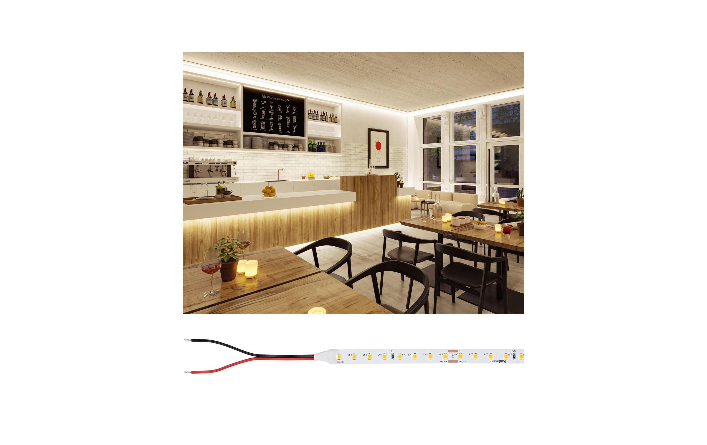 Paulmann LED-Streifen »Silver P75 827 10m 42W 700 lm/m 96LEDs/m 2700K«, 960 St.-flammig