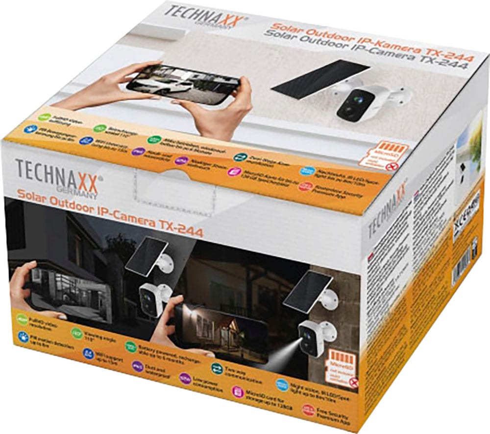 Technaxx Überwachungskamera »Solar Outdoor IP-Kamera TX-244«, Aussenbereich