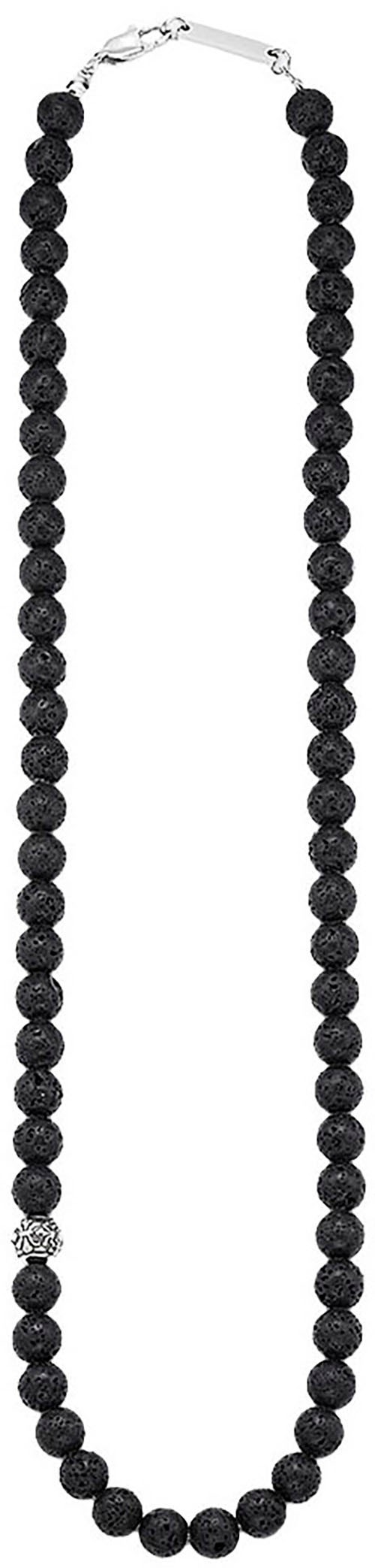 Bruno Banani Edelstahlkette "Schmuck Geschenk Lavasteinkette" mit Lavastein
