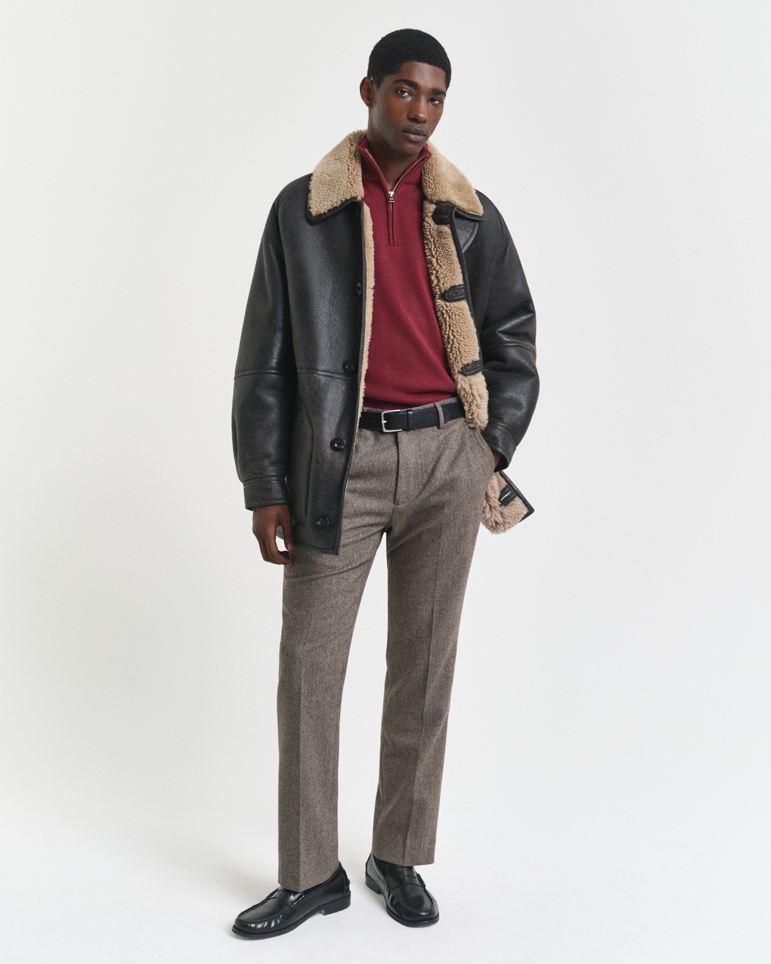 Gant Troyer »CASUAL COTTON HALF ZIP«, mit grafischer Logostickerei auf der Brust
