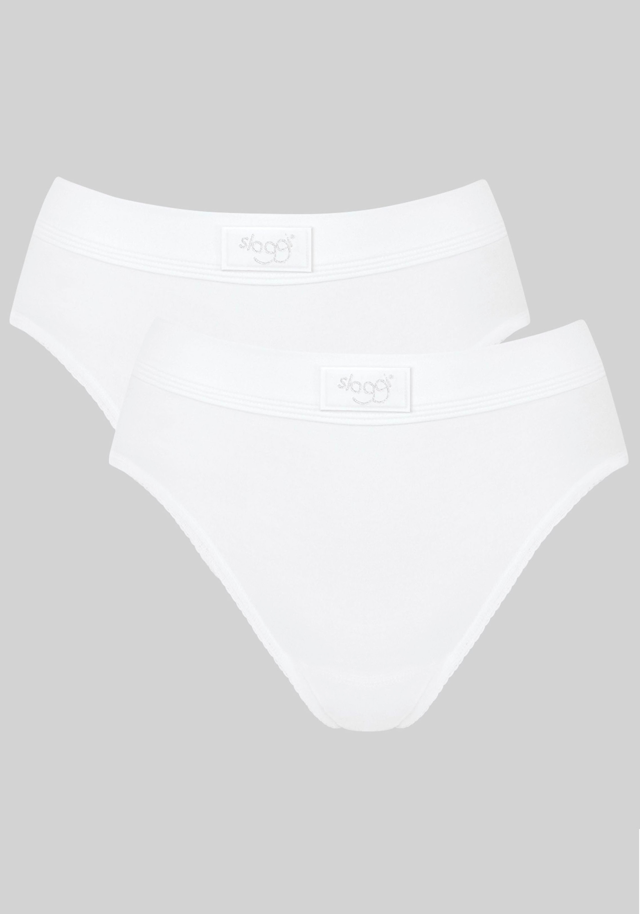 sloggi Tai-Slip »Double Comfort« 2er Pack, elastisch, hoher Beinausschnitt, Baumwollmix, sportlicher Look