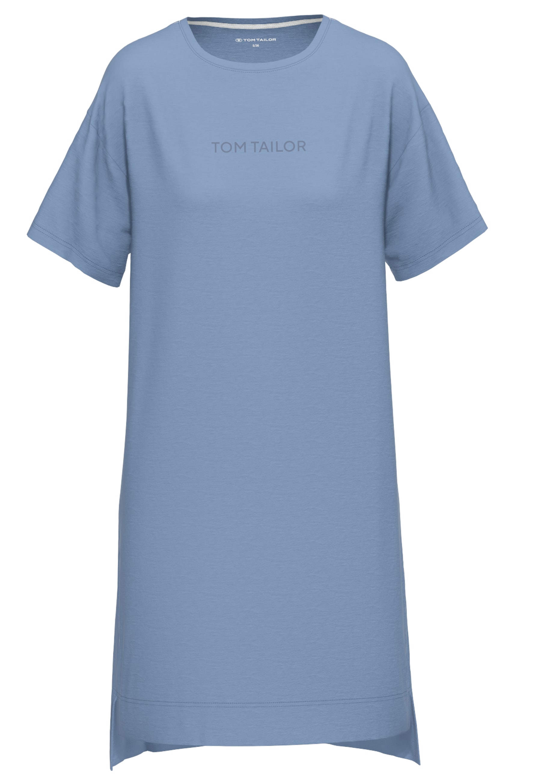 TOM TAILOR Nachthemd »Charlotte«, mit Logo, Kurzarm, Rundhalsausschnitt, hautfreundlich, atmungsaktiv
