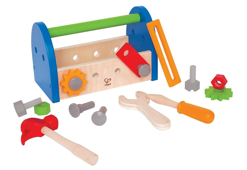 Hape Spielwerkzeugkoffer, (17 tlg.), aus Holz