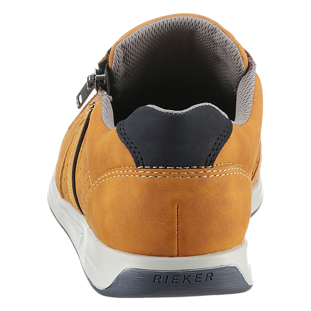 Rieker Sneaker, mit Perforation, Freizeitschuh, Halbschuh, Schnürschuh