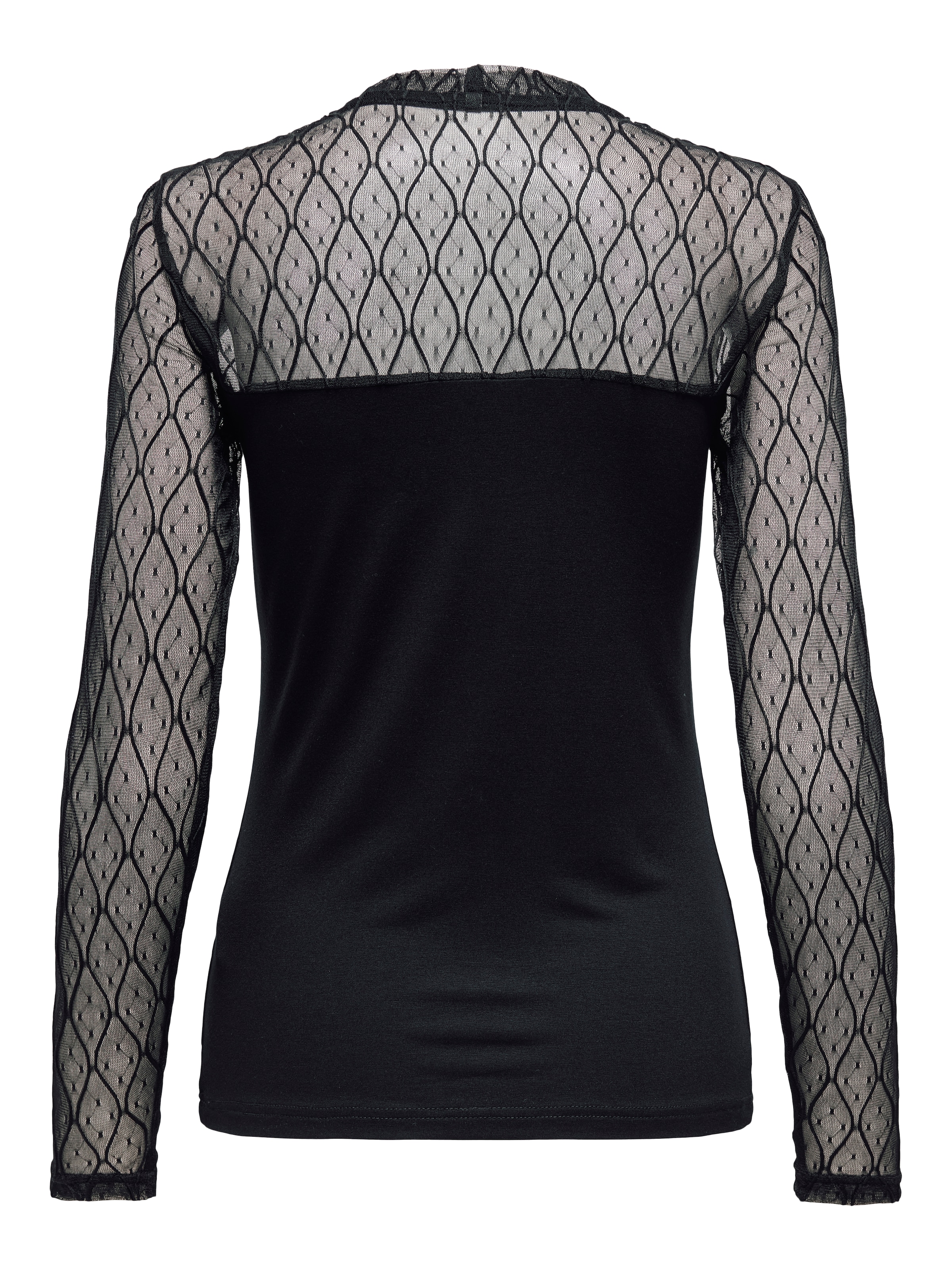 ONLY Spitzenshirt »ONLSALINA L/S LACE MIX TOP JRS«