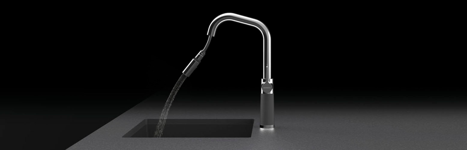 Schock Küchenarmatur "SC-530 SB" ausziehbar, Strahl-Brause, Rückflussverhinderer, Schwenkbereich 120