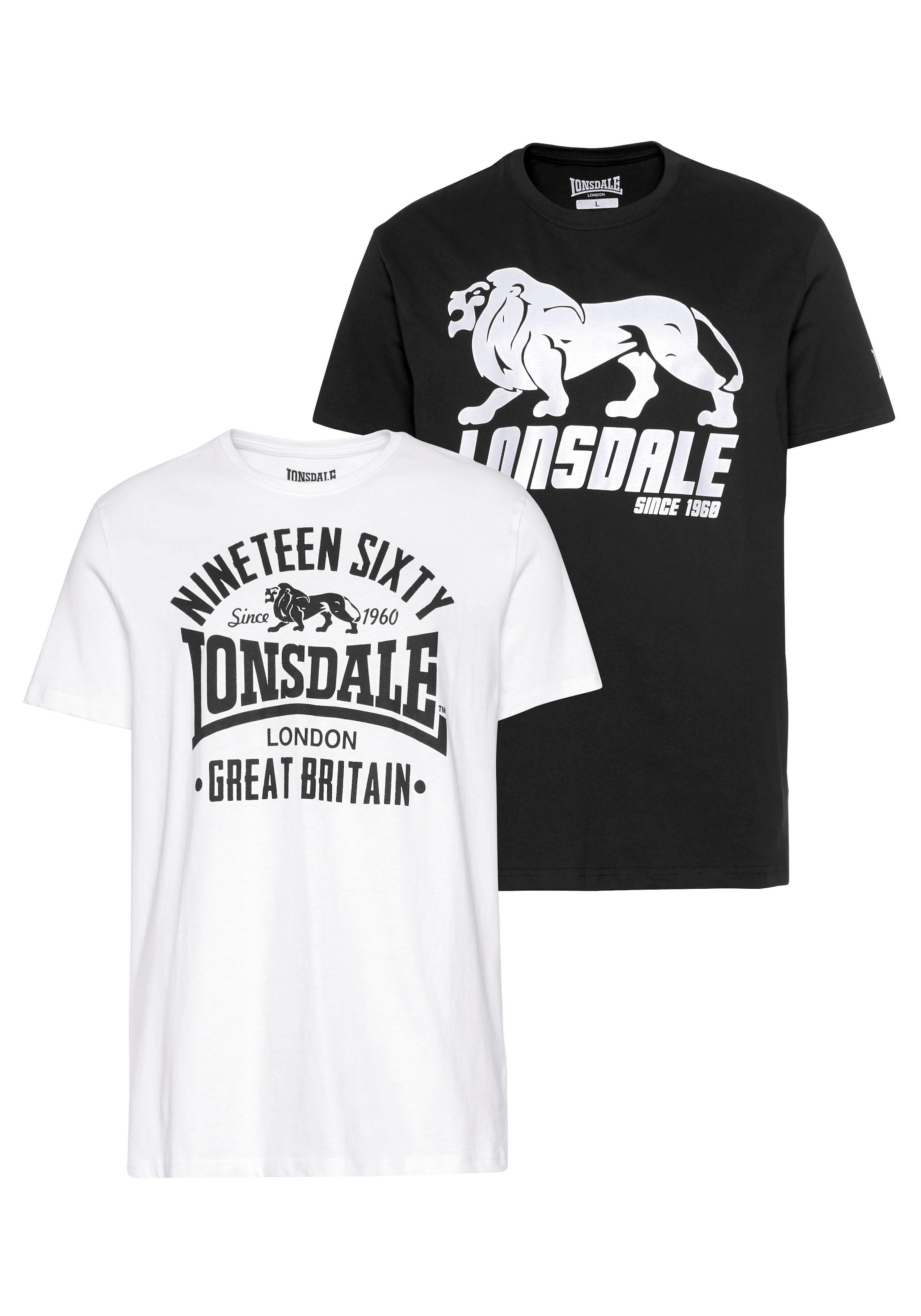 Lonsdale T-Shirt »BYLCHAN«, (Packung, 2er-Pack)