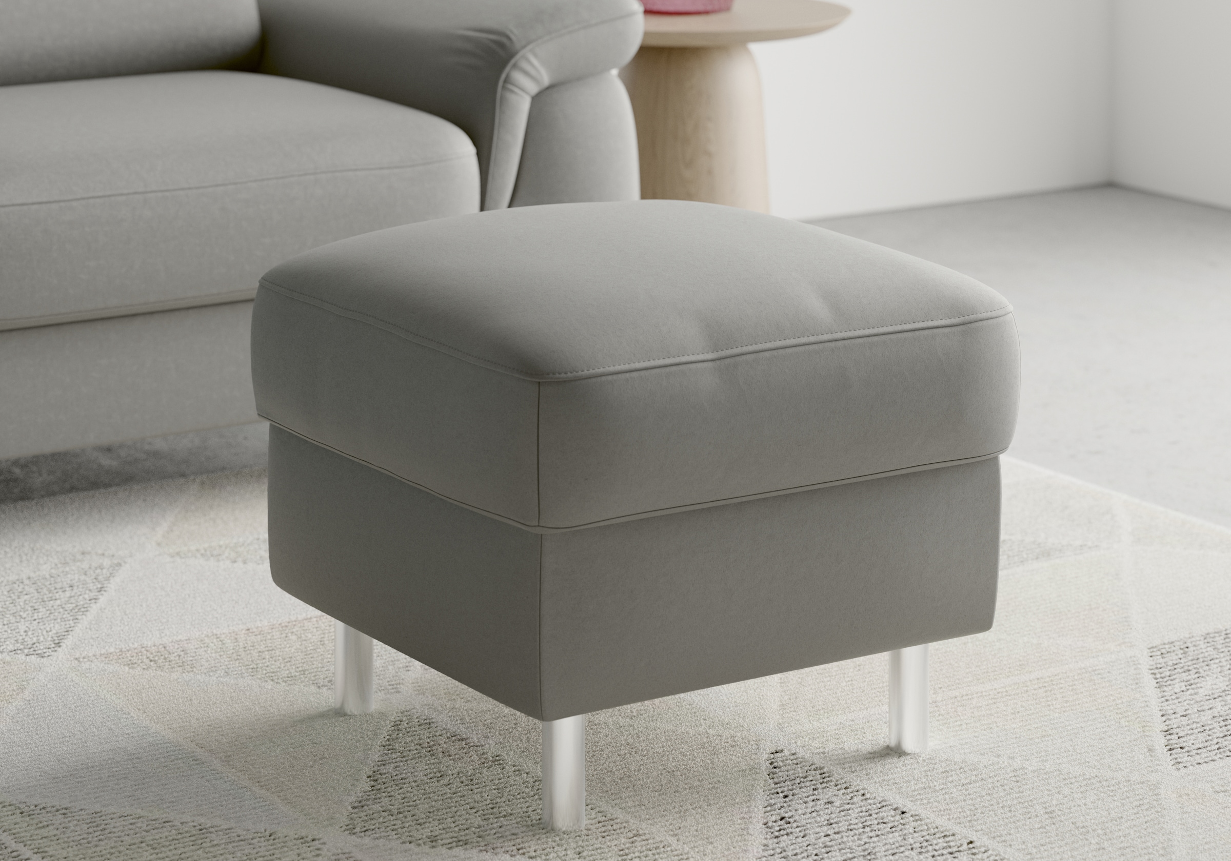 sit&more Stauraumhocker »Sinatra«, Sitzfläche ist abnehmbar, chromfarbene Metallfüsse