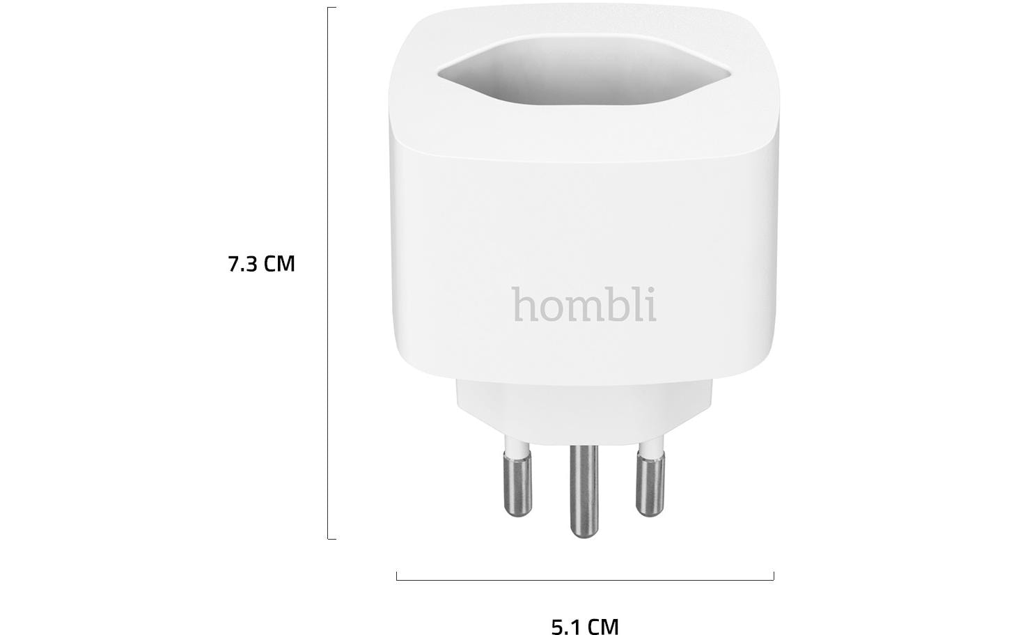 Smart-Home-Steuerelement »hombli Socket CH Weiss«