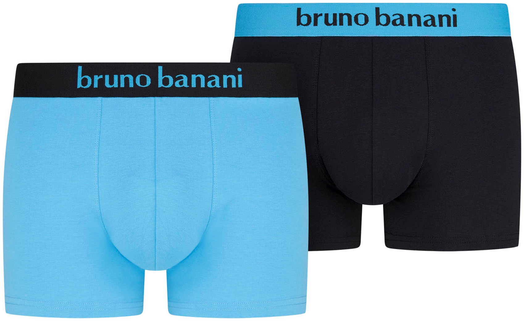 Bruno Banani Boxer »Flowing« 2er Pack, mit kontrastreichem Logobund