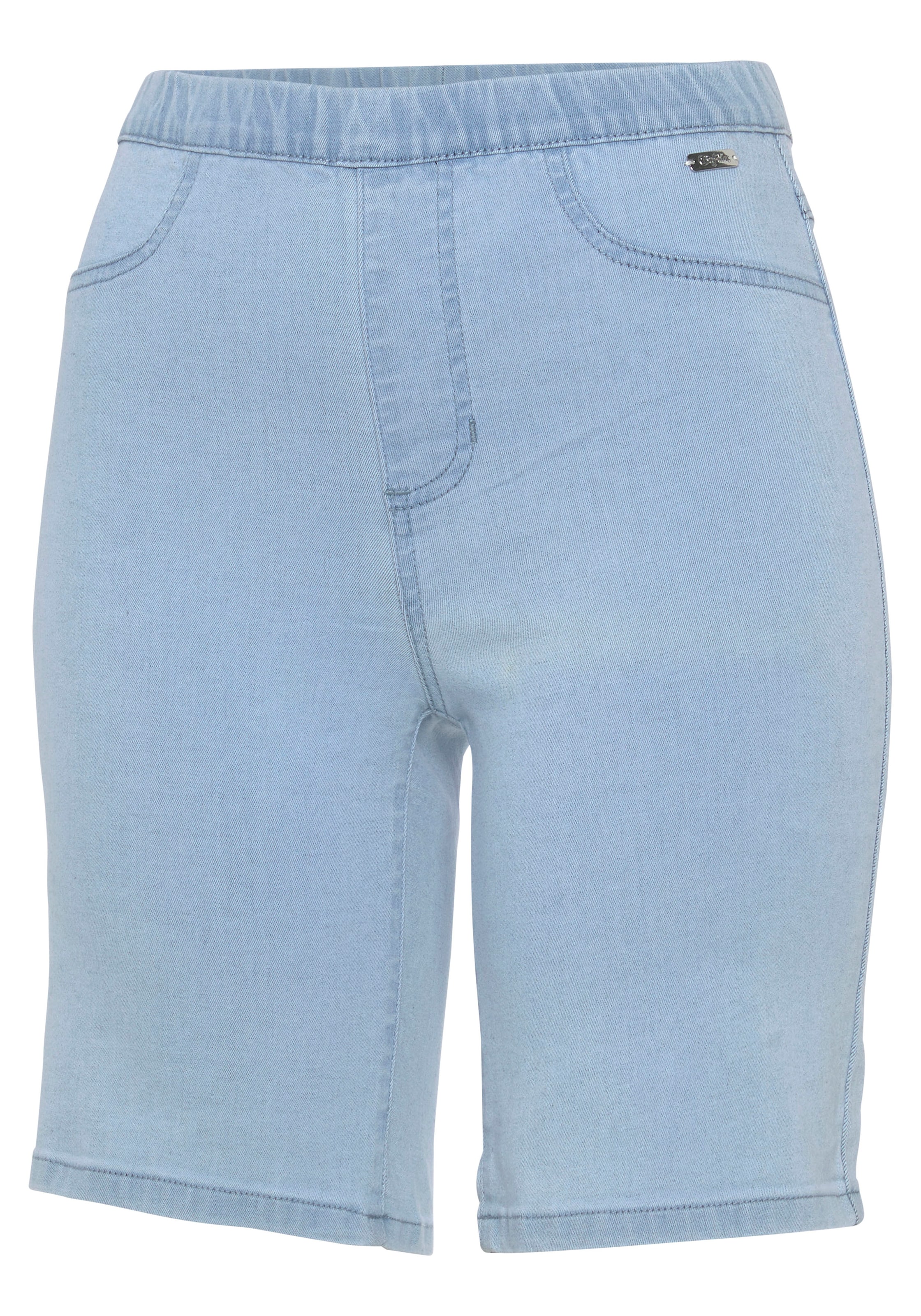 Buffalo Bermudas, im elastischem Denim mit zwei Gesässtaschen