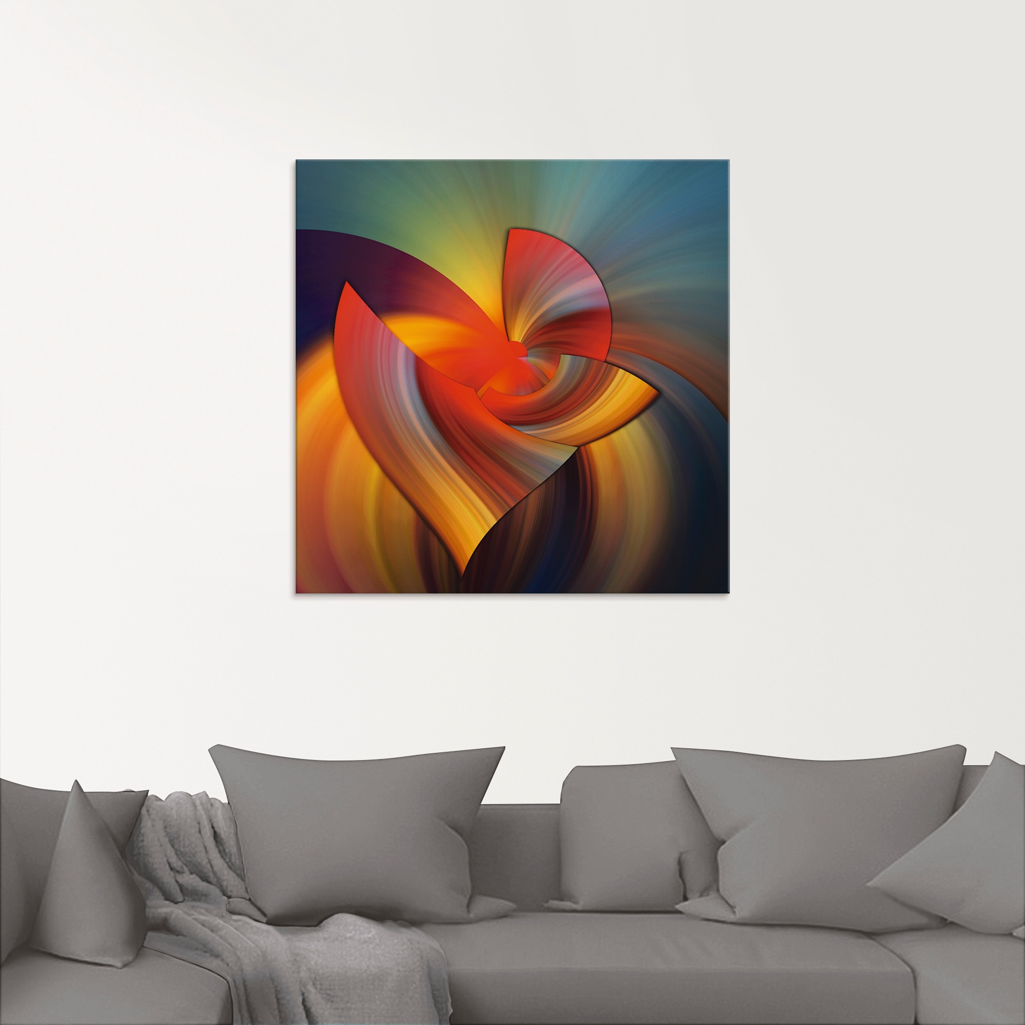 Artland Glasbild »Abstraktes in bunt«, Muster, (1 St.), in verschiedenen Grössen