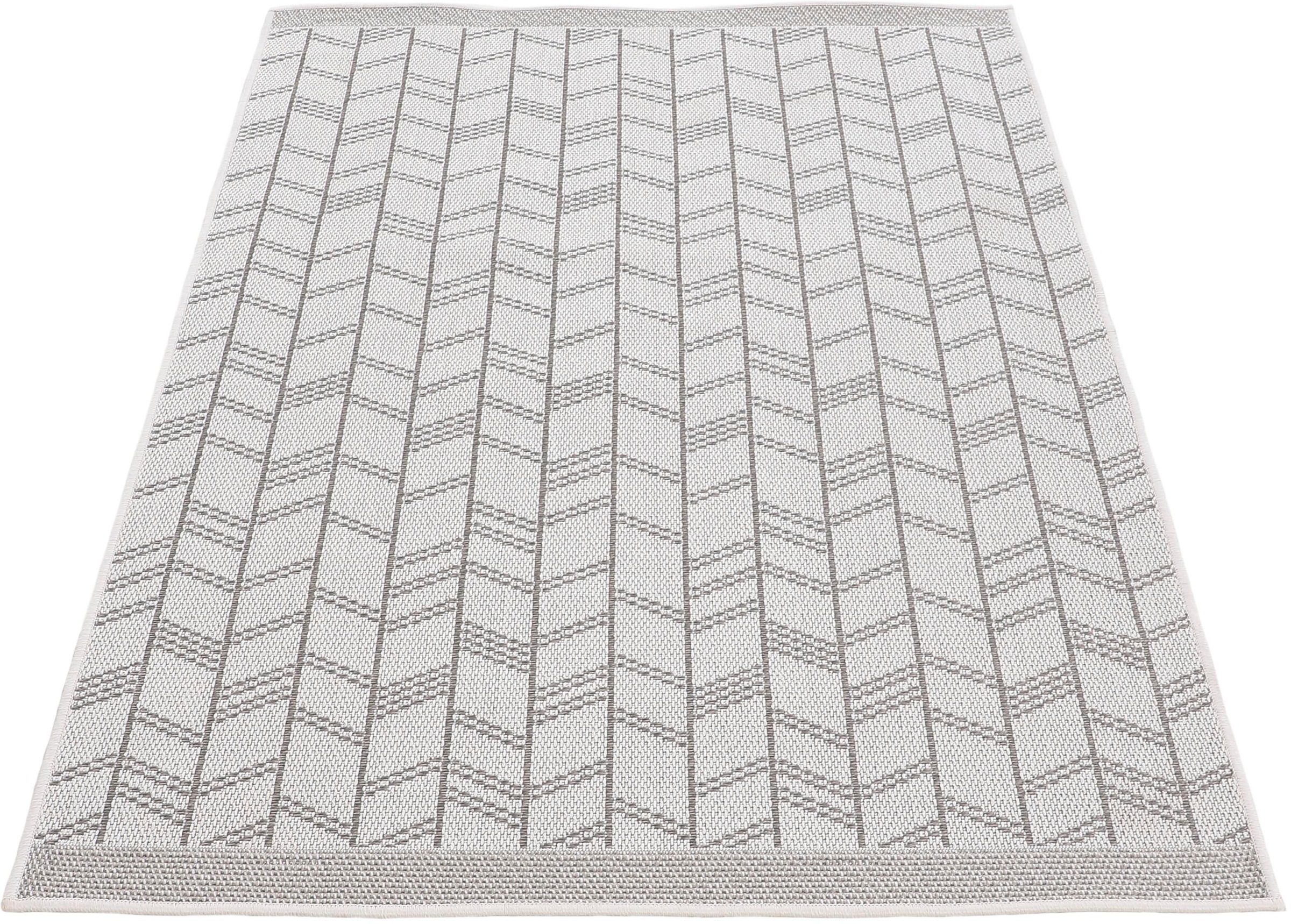 carpetfine Teppich »Boho 102,  auch als Läufer erhältlich«, rechteckig, 4 mm Höhe, robustes Flachgewebe, Sisal Optik, UV-beständig, In- und Outdoor