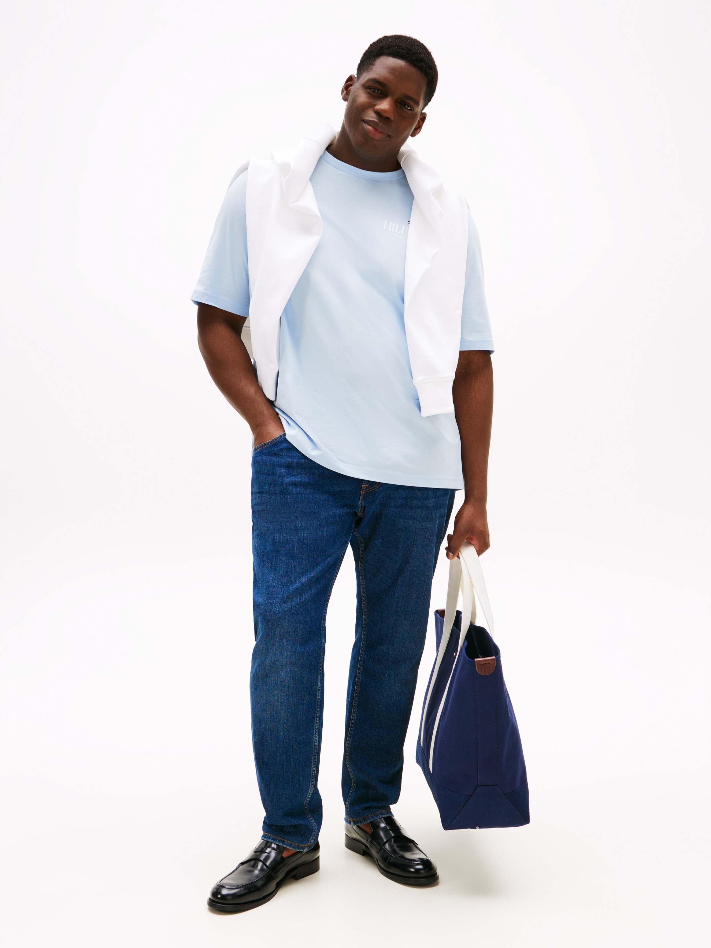 Tommy Hilfiger Big & Tall T-Shirt »BT-HILFIGER STACK TEE-B«, Grosse Grössen
